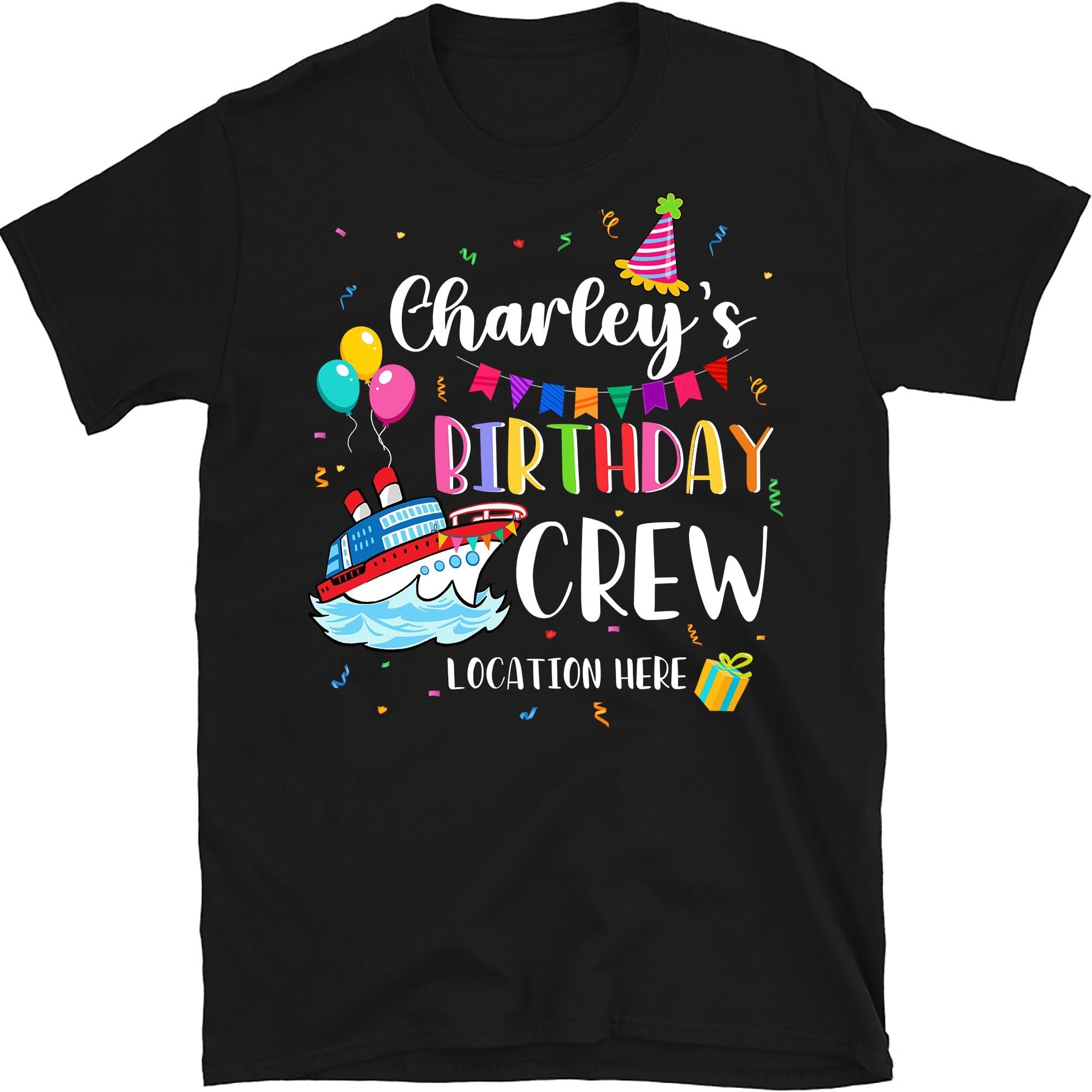 Custom Cruise Birthday Crew Shirt, Personalized Cruise Birthday Shirt, Birthday Group Shirts, Cruise Birthday Party Shirt, Birthday Squad Shirts, Small