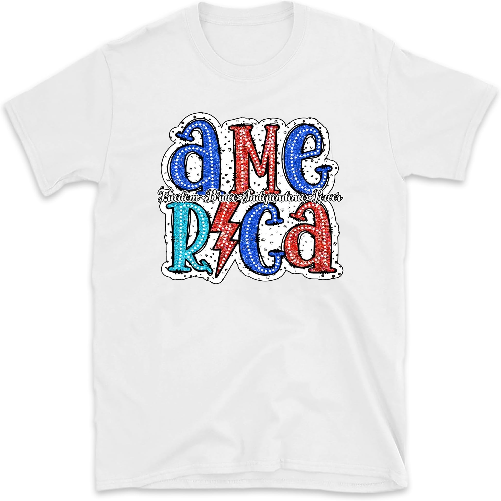 Vintage America Freedom Brave Independence Power 4th of July