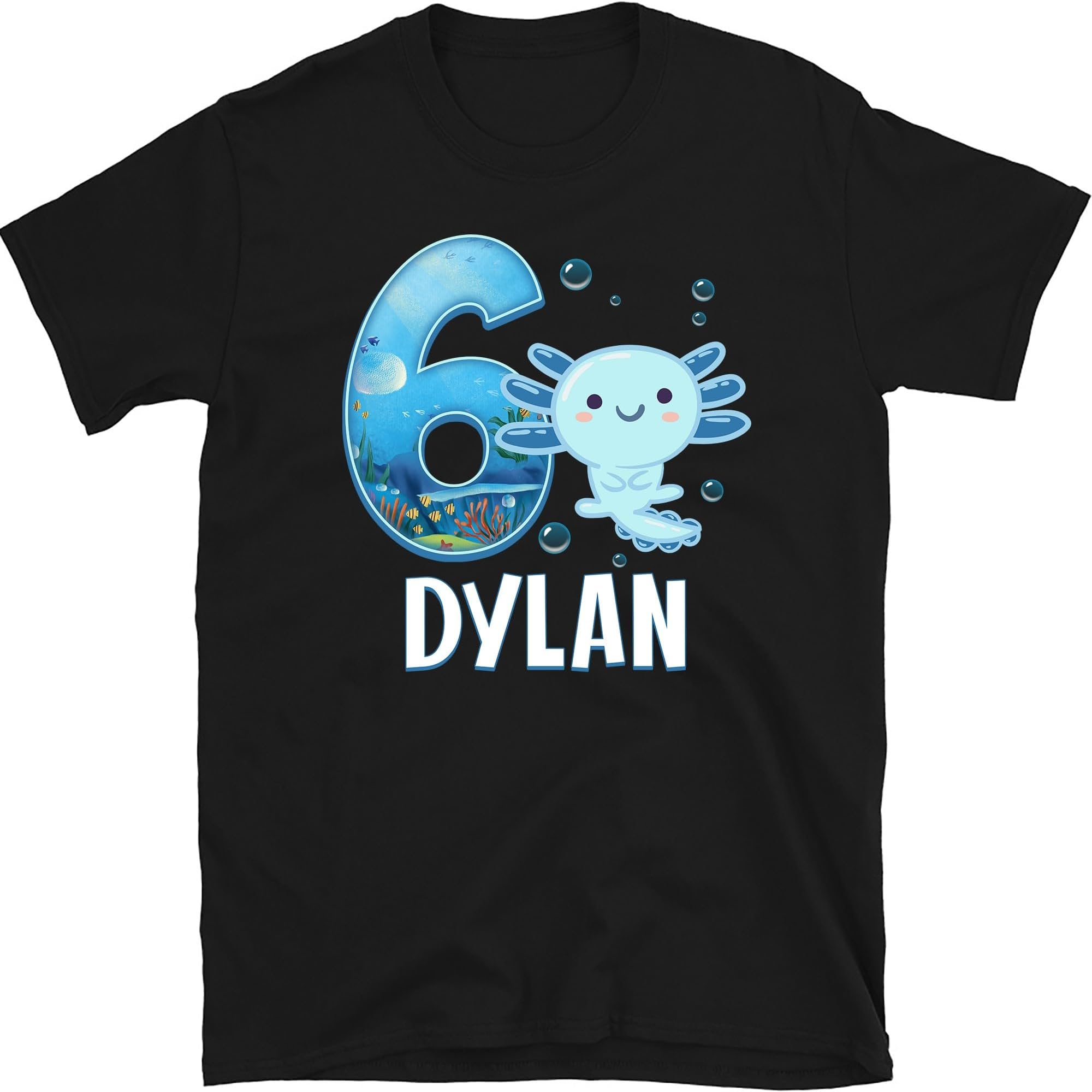 Boys Axolotl Birthday Shirt for Boy Toddler, Birthday Kid Shirt, Birthday Axolotl Tee, Personalized Birthday Boy Tee, Birthday Boy Gift, Small