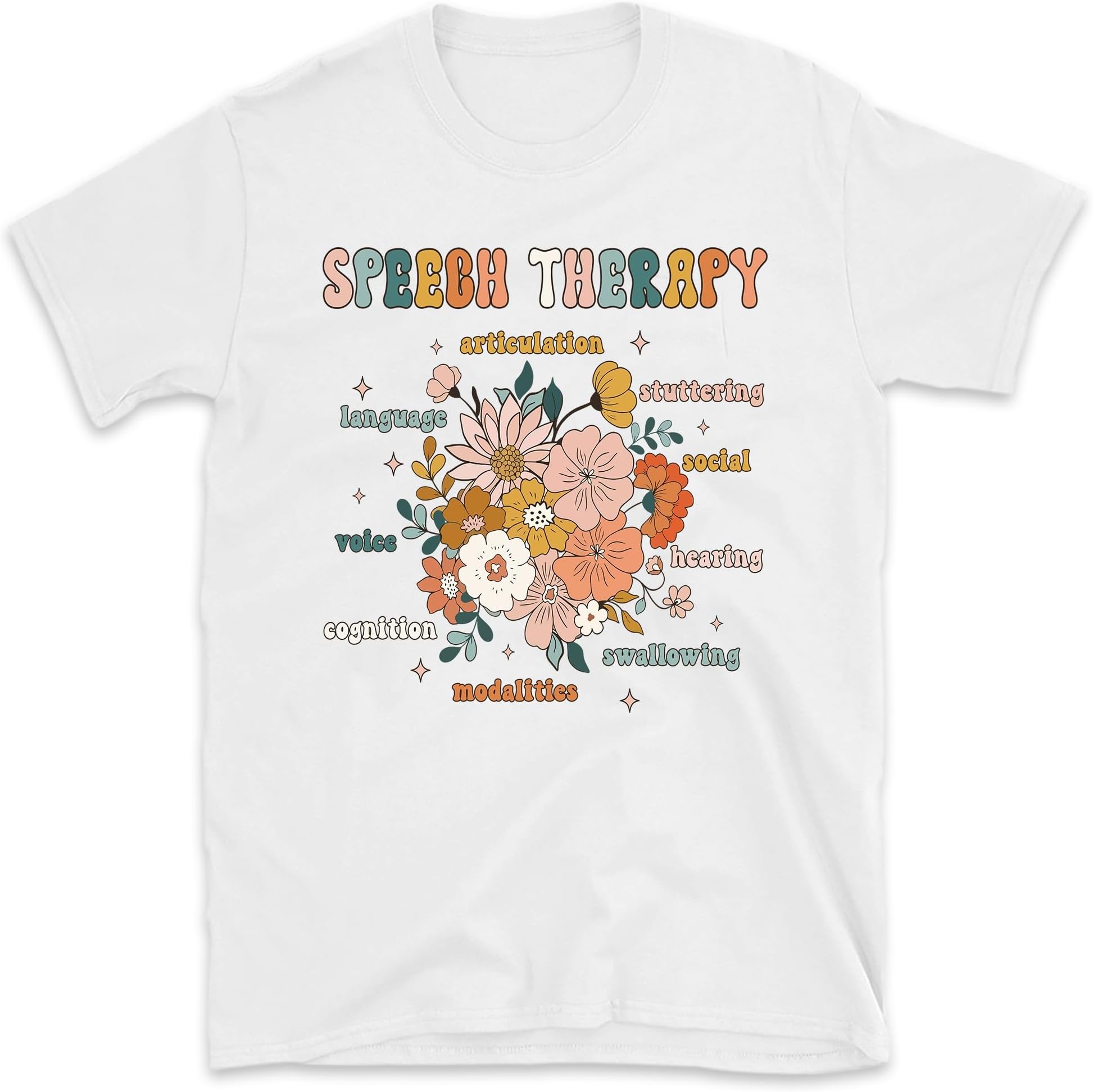 Speech Therapy Floral Shirt, SLP Shirt, Speech Language Pathology Tee, Gift for SLP, Floral SLP Shirt, Small