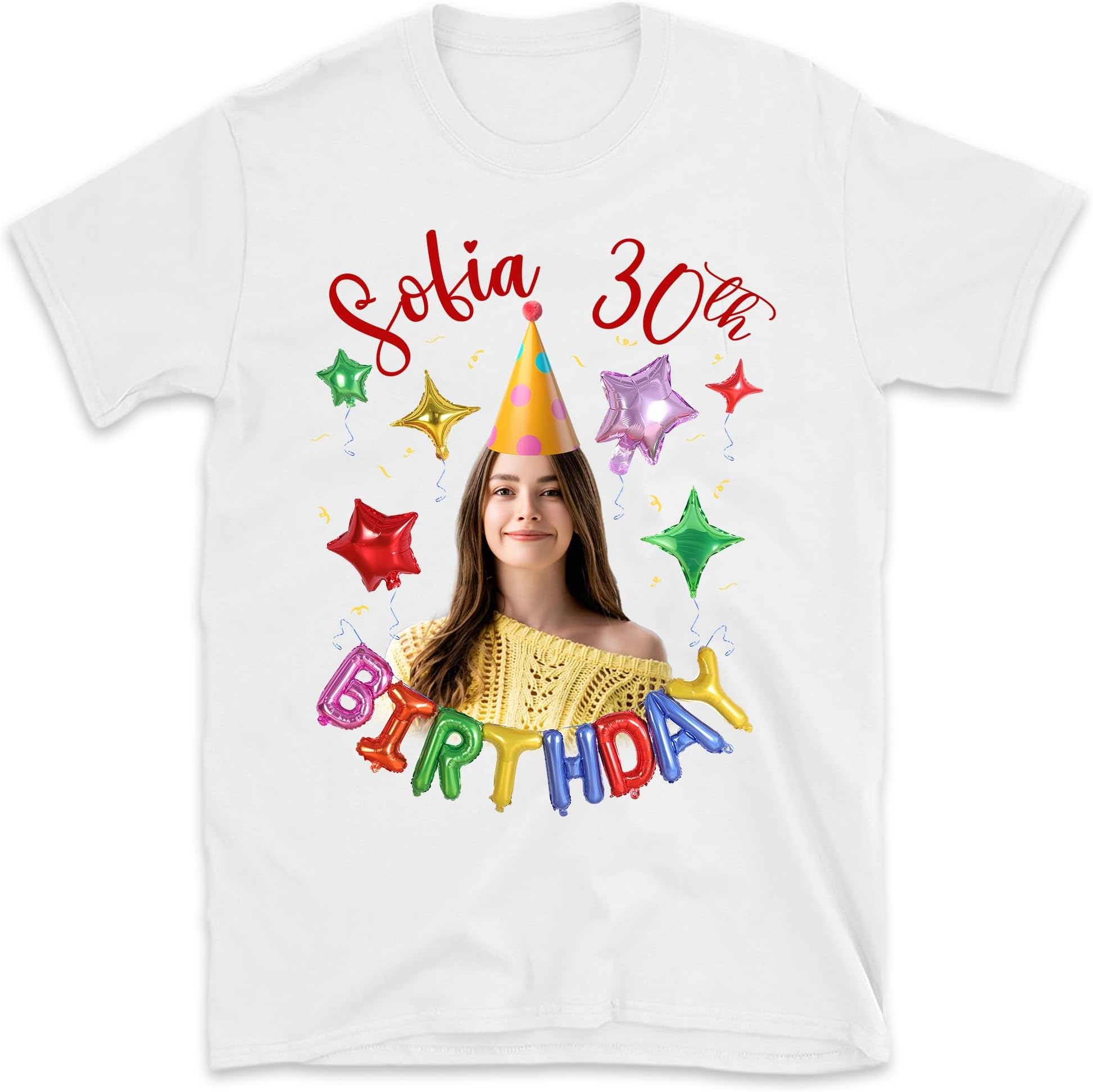 Birthday Photo Shirts, Funny Birthday Shirt, Matching Birthday Party Group Shirt, Custom Face Birthday Shirt, Custom Photo Shirt, Face Shirt