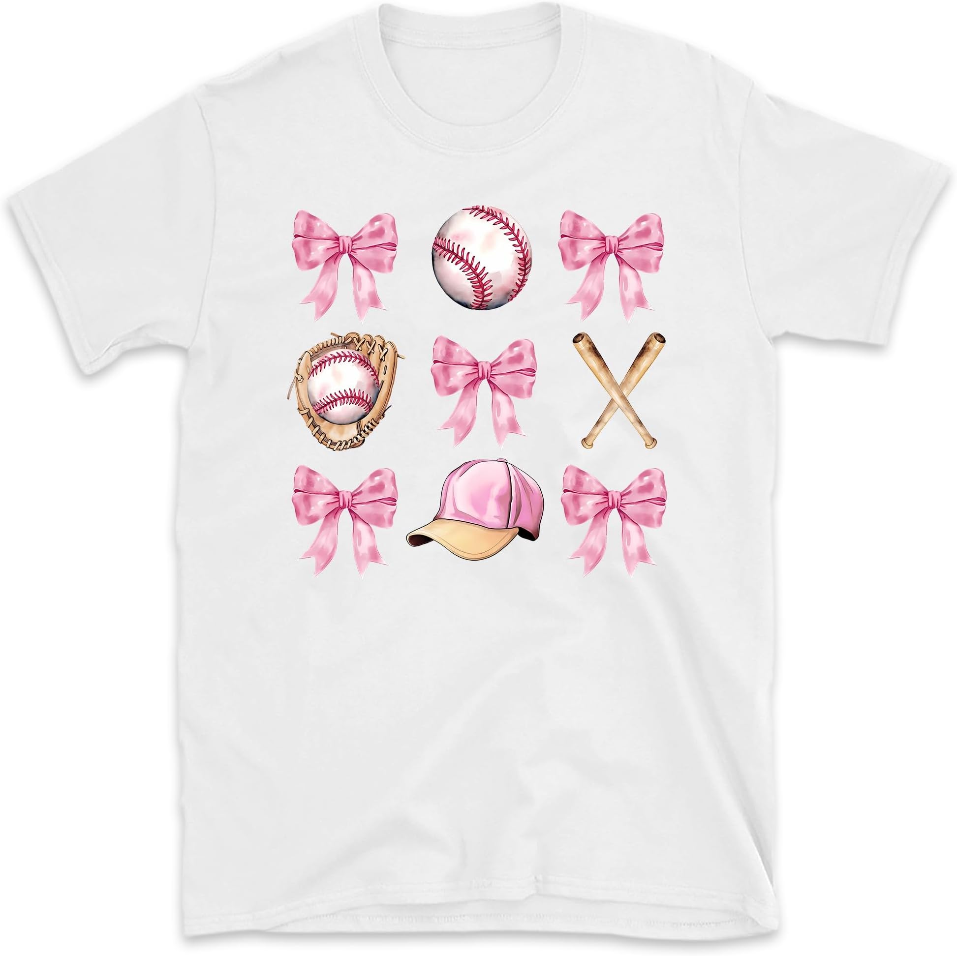 Womens Baseball Bow Cute Baseball Mama Baseball Girl, Small