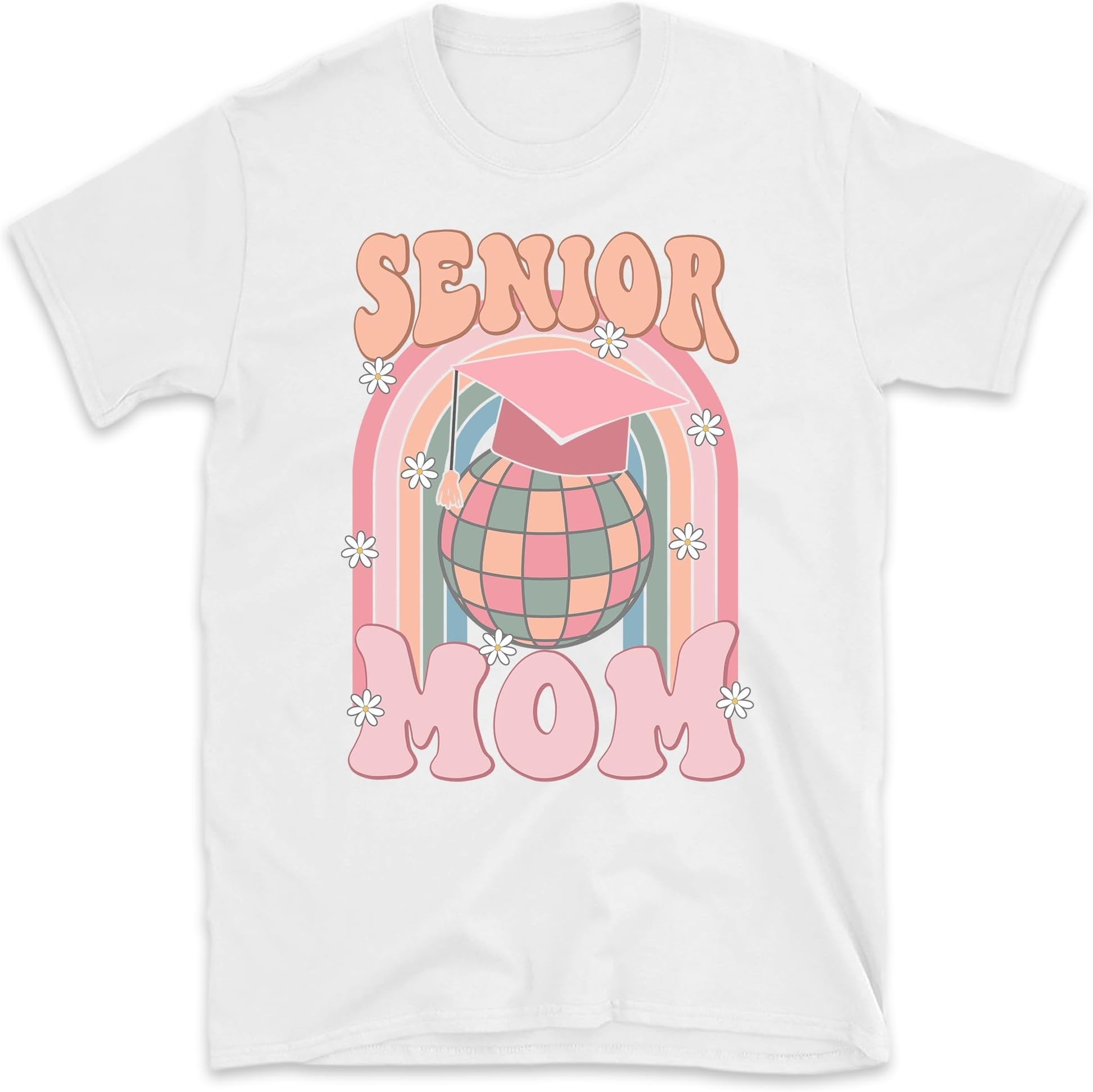 Senior Mom Disco Ball Shirt, Retro Senior Mom Shirt, Class of 2024, 2024 Graduate, Graduation Shirt, Small
