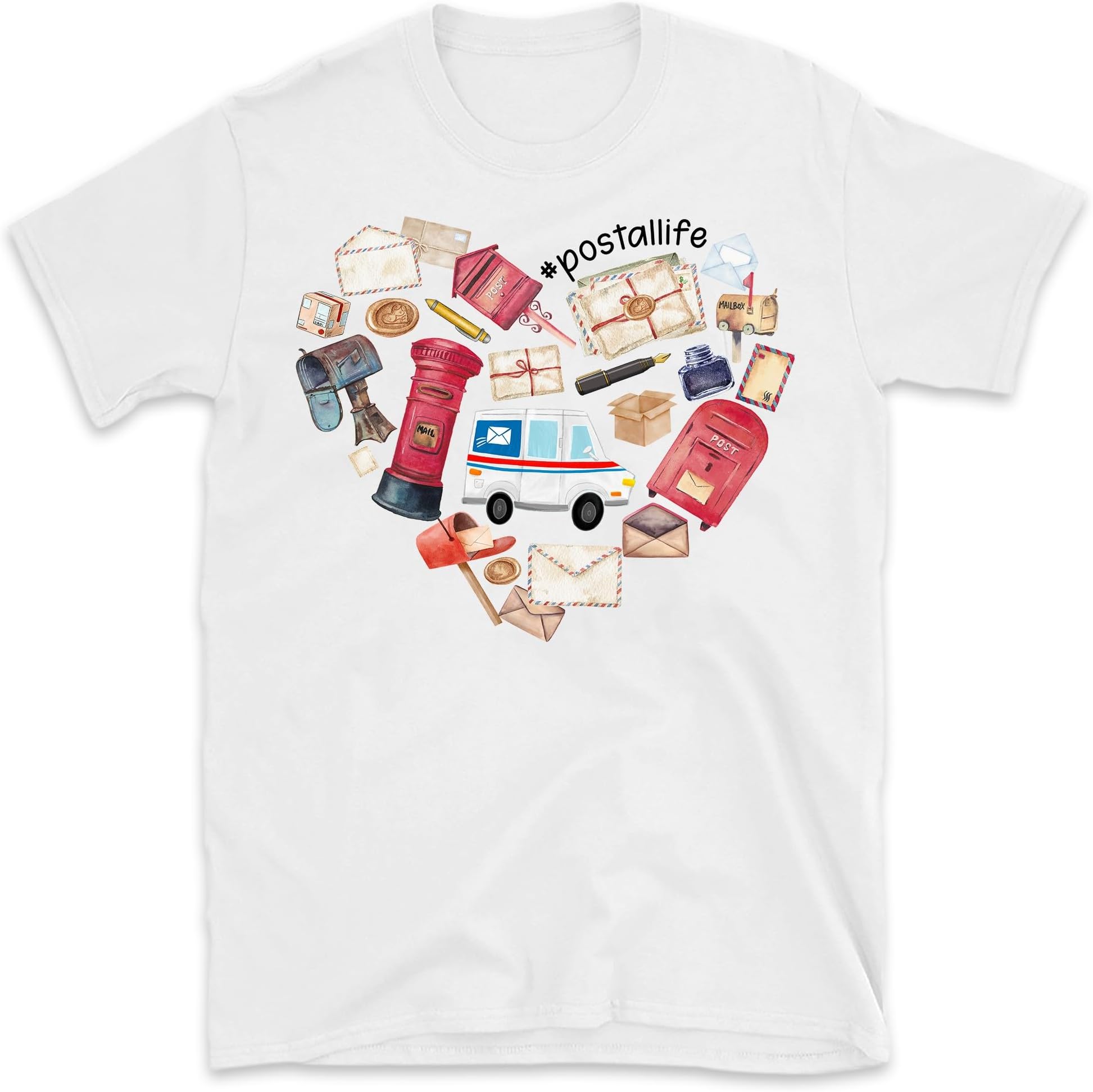 Personalized Postal Life Shirt, Postal Worker Shirt, Customized Mail Carrier Shirt with Name, Shirt Gift for Mailman Mail Lady, Small