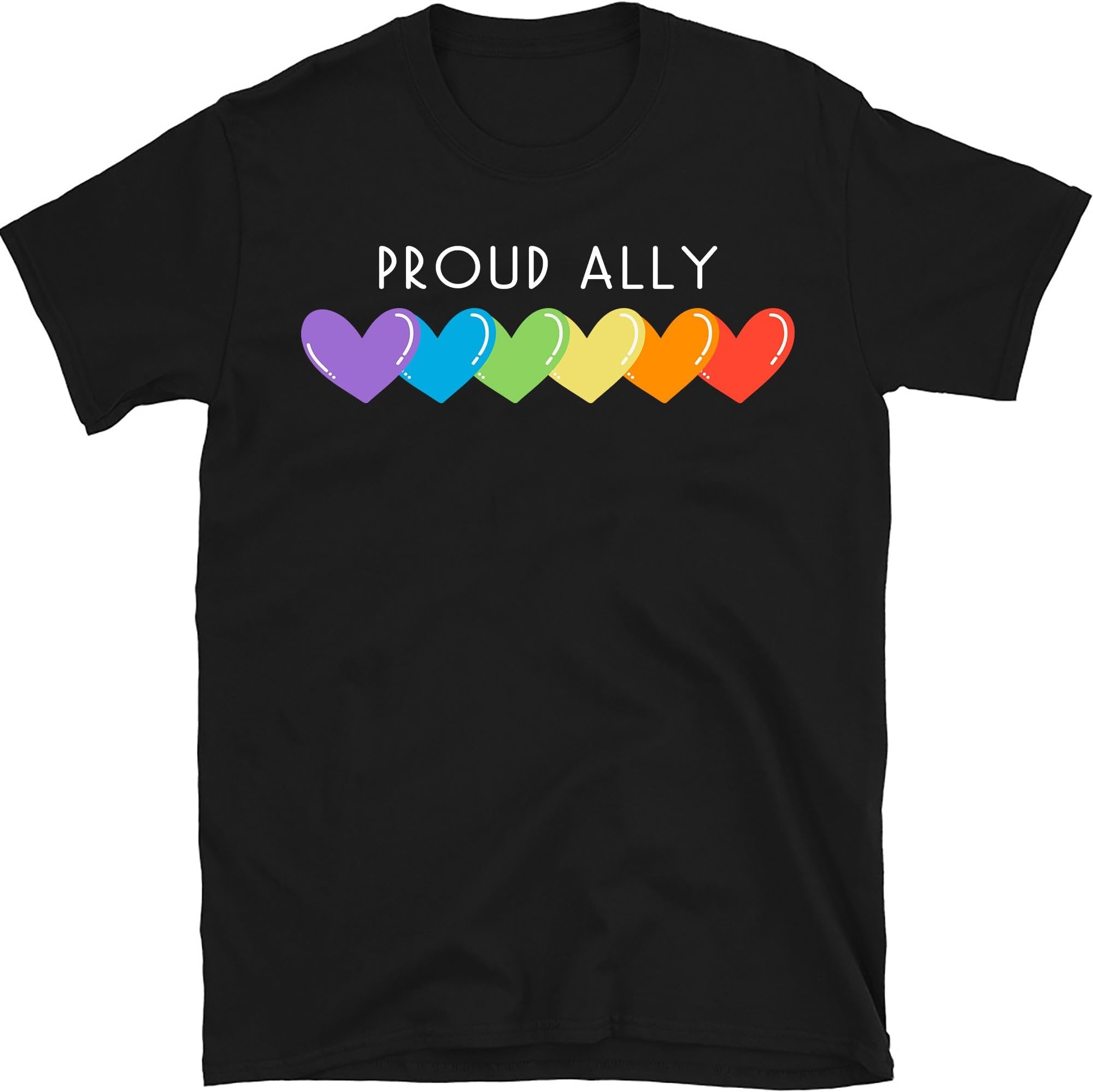 Proud Ally Rainbow Gay Pride LGBTQ Awareness, Small