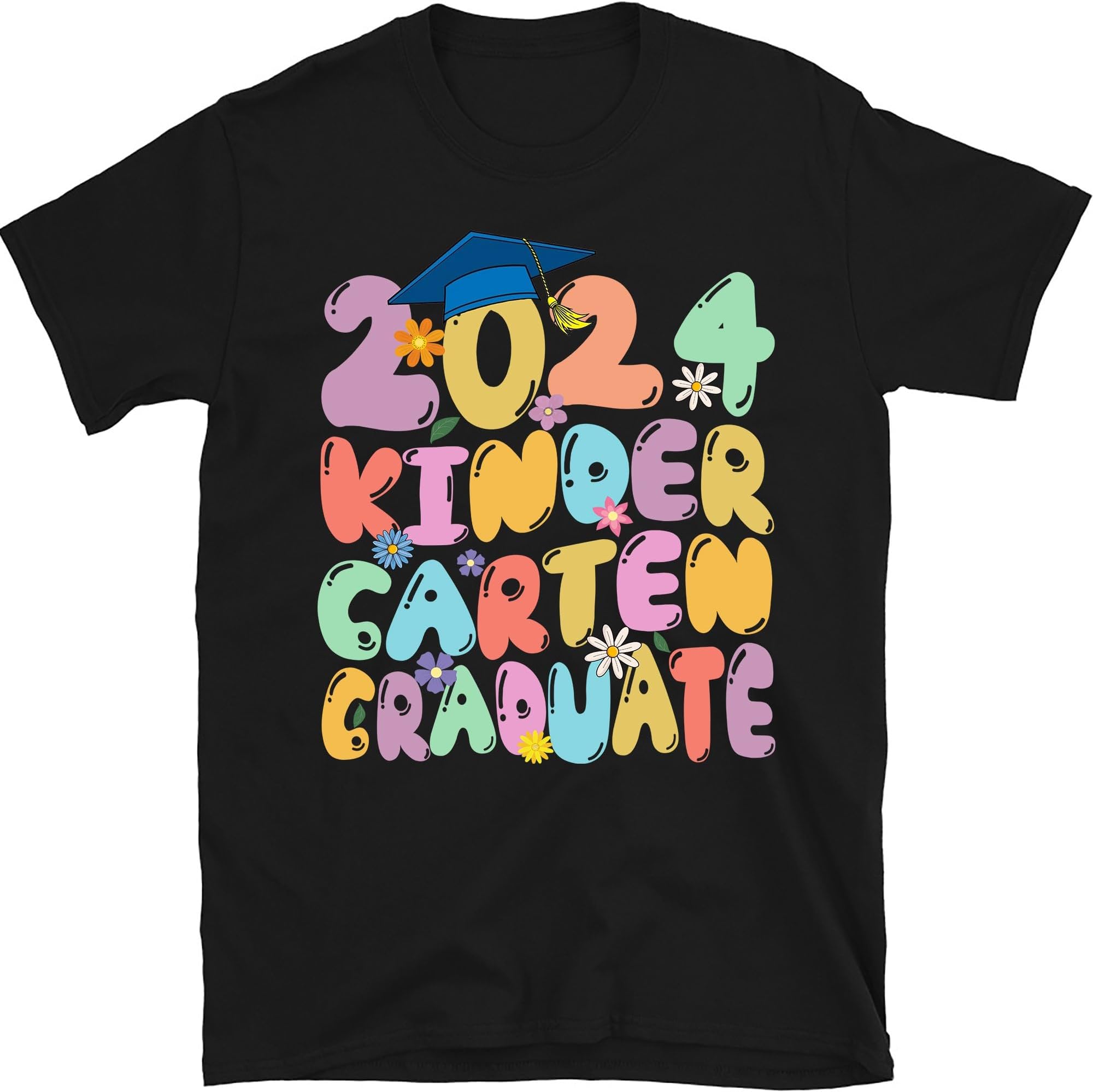 Personalized 2024 Kindergarten Grad Shirt, Boy Girl Graduation Shirt, Kids School Grad, Graduation 2024, End of School, Kindergarten Summer Shirt, Small