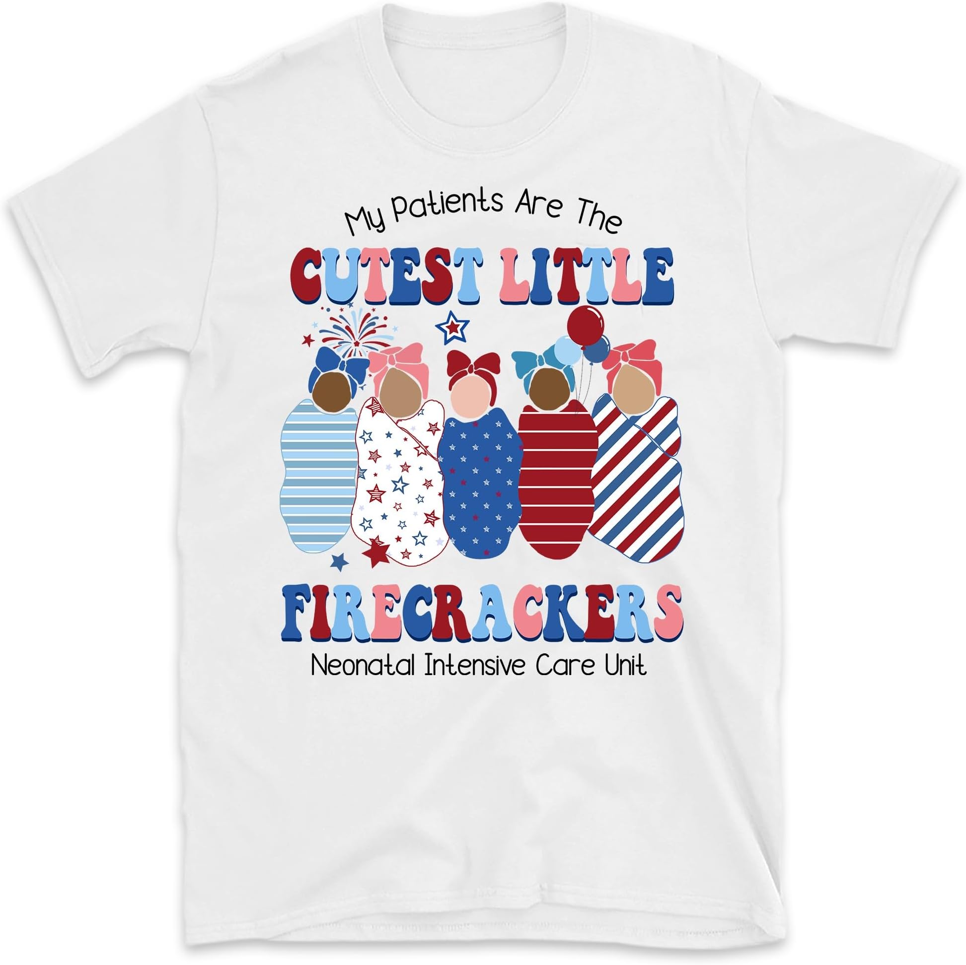 4th of July NICU Nurse Shirt, Neonatal ICU Nurse Tshirt,Fourth of July Neonatal Intensive Care Unit Patriotic Nurse, American Nicu Nurse Shirt, Small