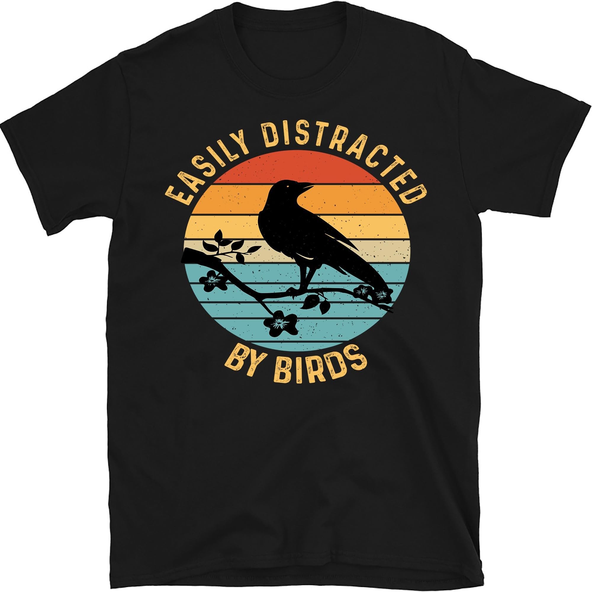 Easily Distracted by Birds Vintage Bird Watching Birdwatcher, Small