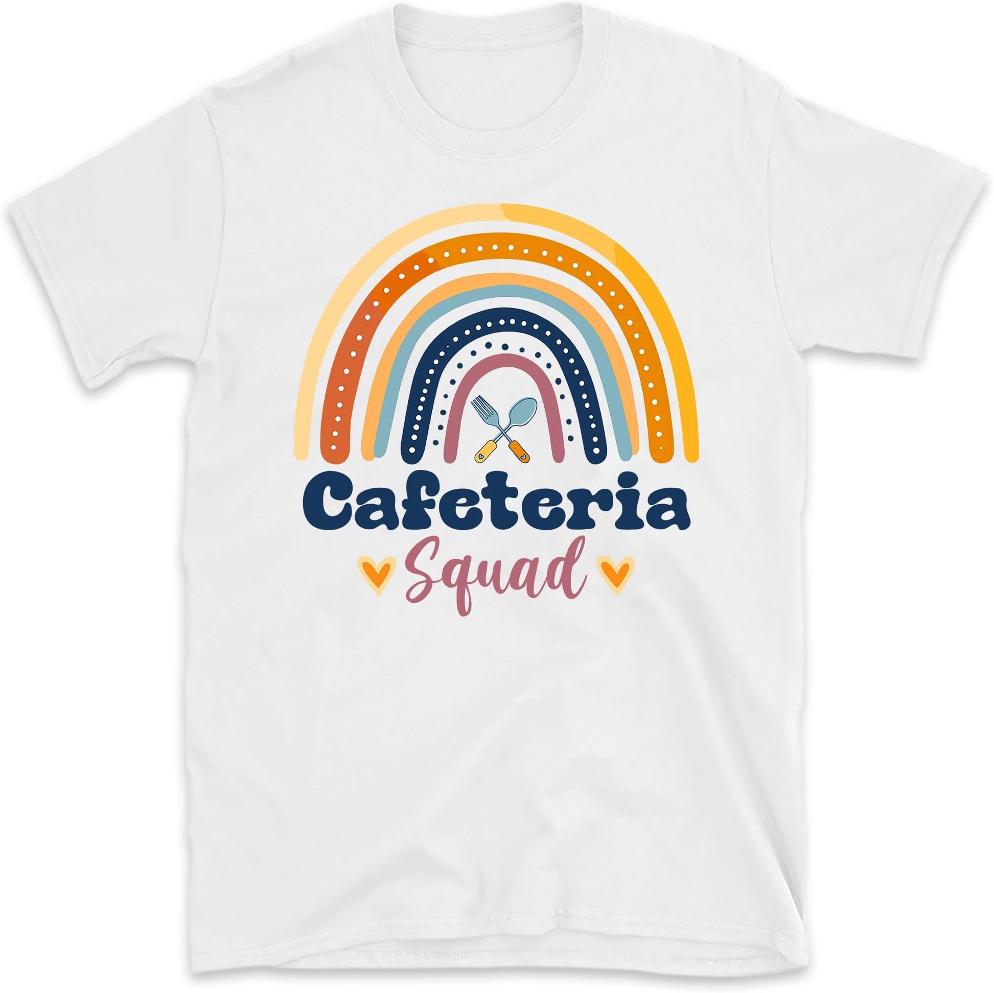 Cafeteria Squad Shirts, Cafeteria Squad Rainbow Leopard Lunch Lady Crew T-Shirt, Cafeteria Crew Shirt, Cafeteria Worker Gift, Small