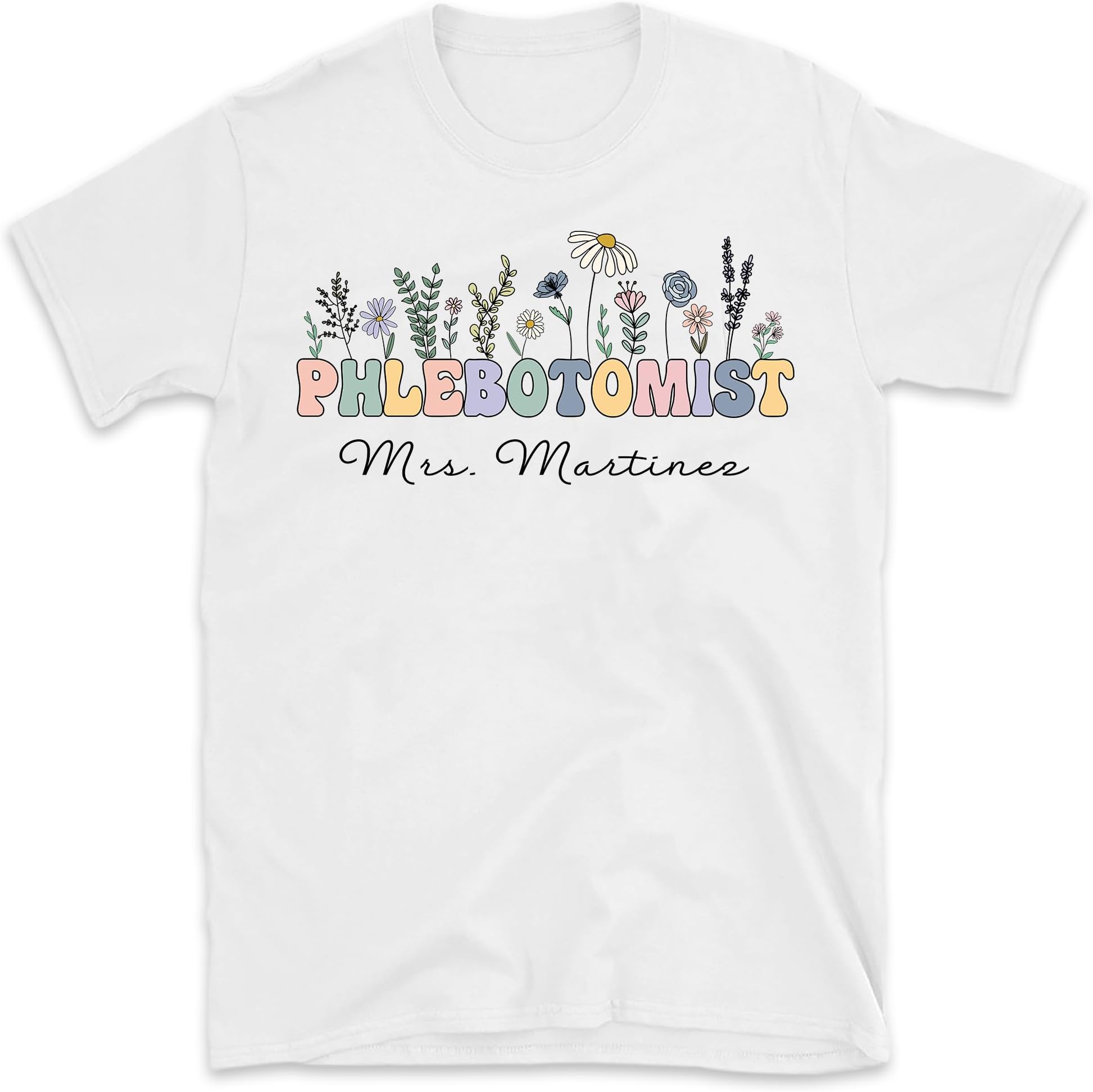 Phlebotomist Floral Shirt, Lab Phlebotomist Shirt, Phlebotomist Gift, Nurse Appreciation Gift, Phlebotomy Tech Shirt