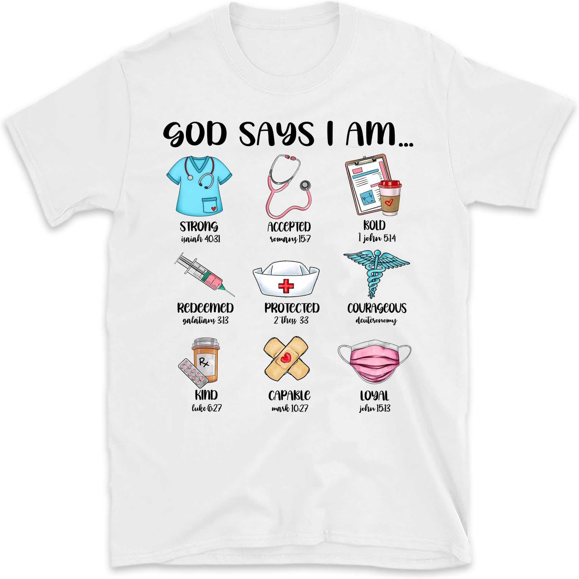 God Says I Am Nurse CNA Christian Bible, Small