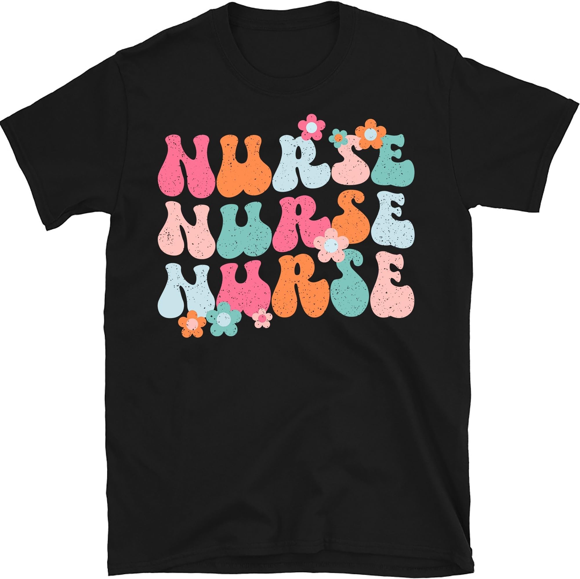 Vintage Flowers Nurse Lovers Groovy Nursing