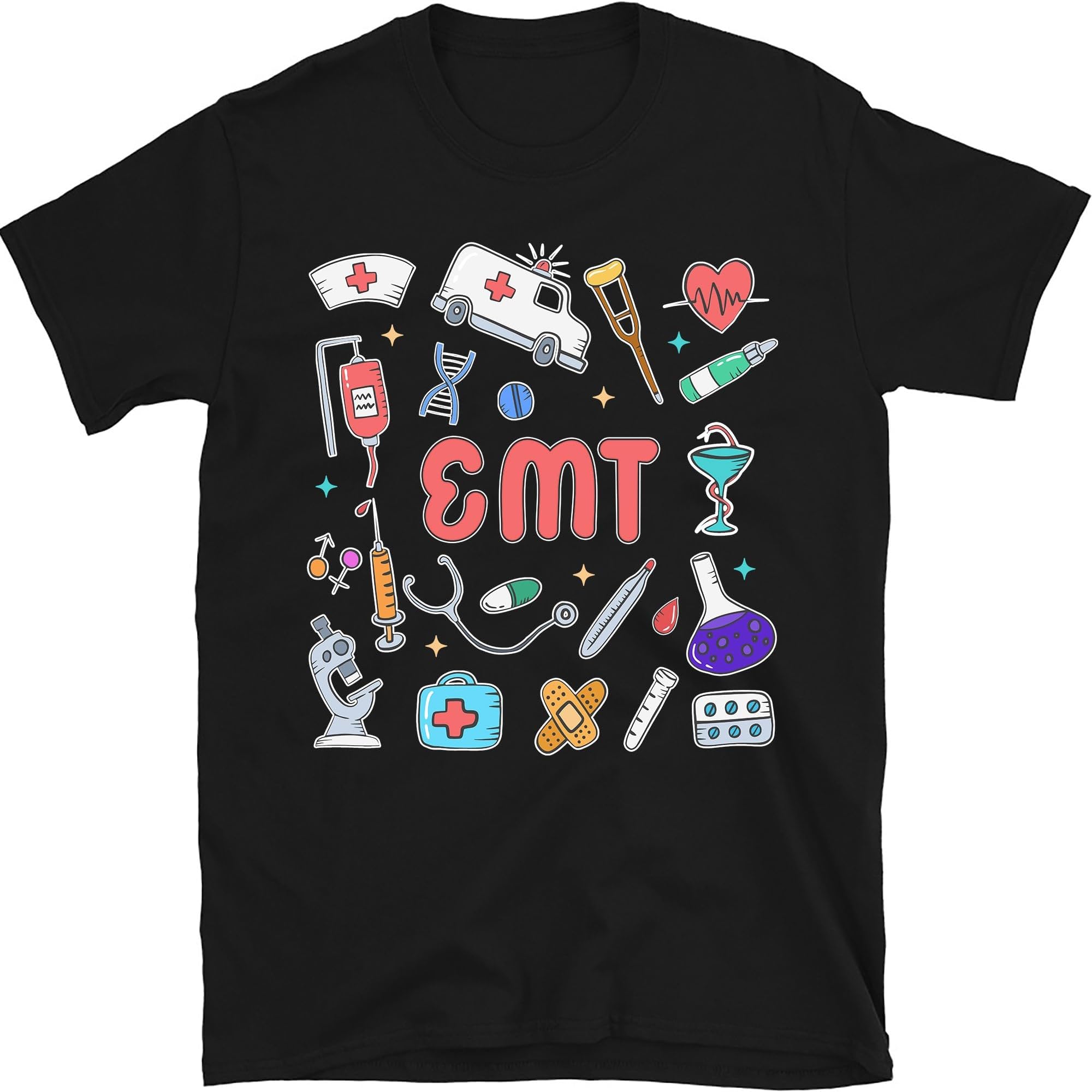 EMT Shirt, EMS Paramedic Shirt, Emergency Medical Services Shirt, Cute EMT Tee, Ambulance Squad Shirts, EMT Gifts, Small