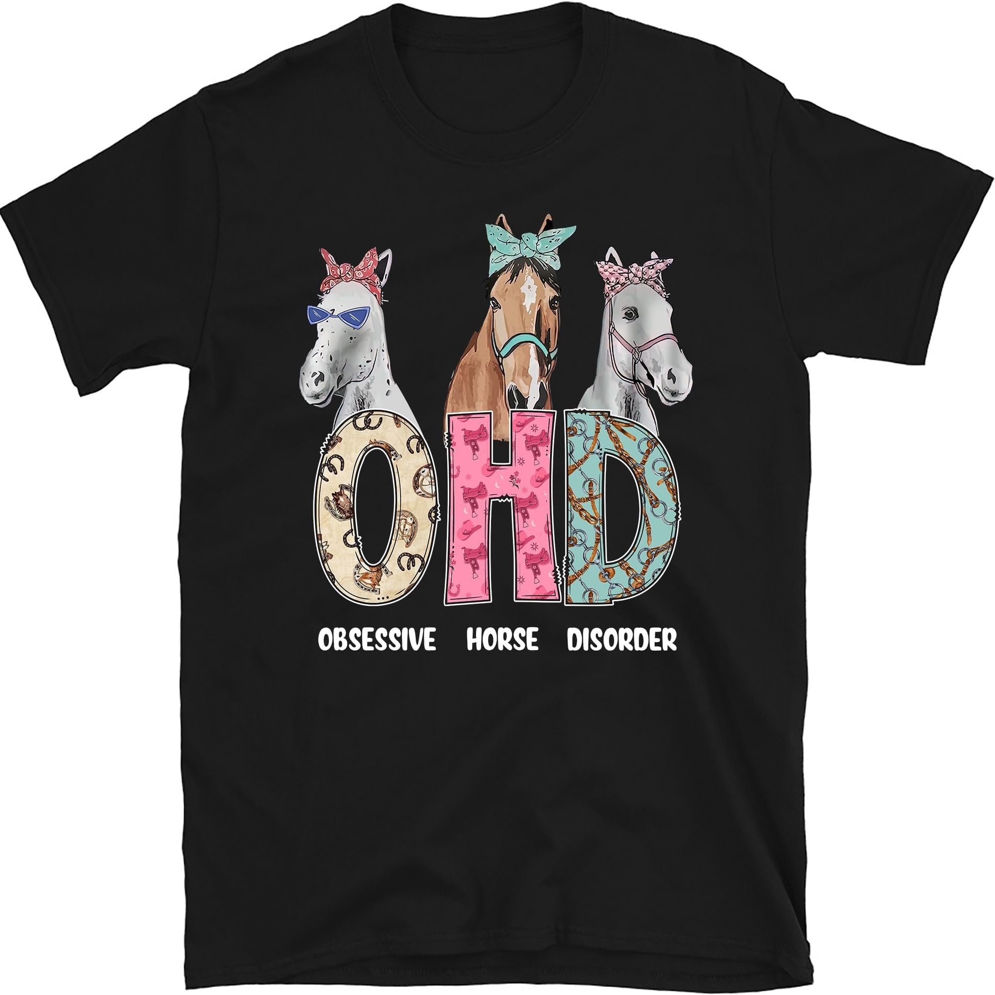 OCD Obsessive Horse Disorder Shirt, Funny Horse Shirt, Gift for Horse Lover, Cute Horse Tee, Horse Mom Shirt, Farmer Gift, Small