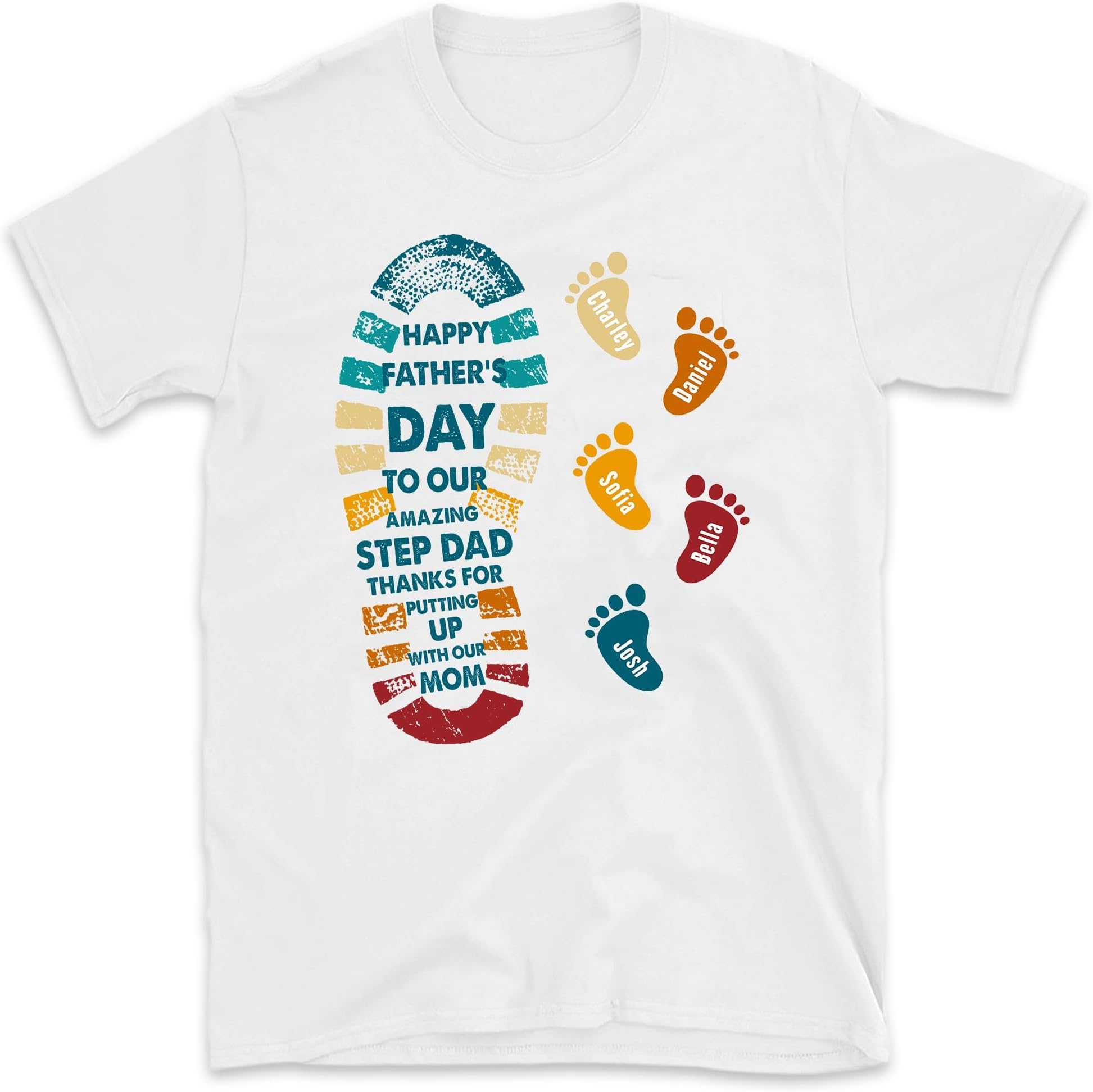 Happy Fathers Day to The Best Stepdad Shirt, Thanks for Putting Up with Our Mom Shirt, Birthday for Step Dad, Bonus Dad 1