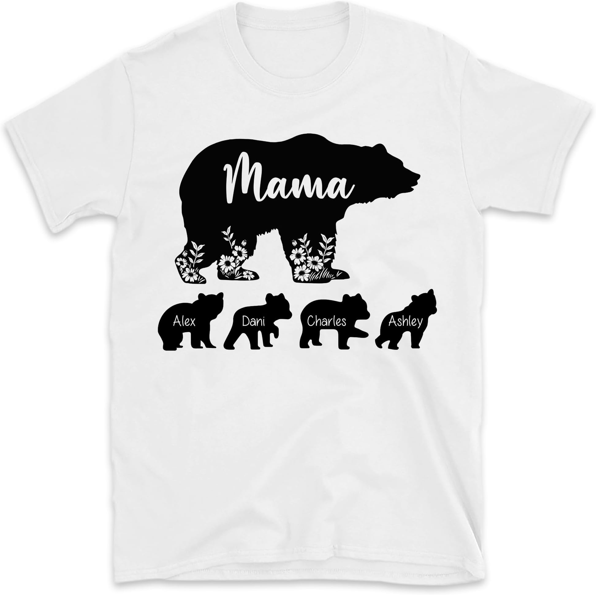 Mama Bear Shirt with Kids Names, Custom Mama Shirt, Personalized Mama Bear Shirt, Birthday Shirt for Mom