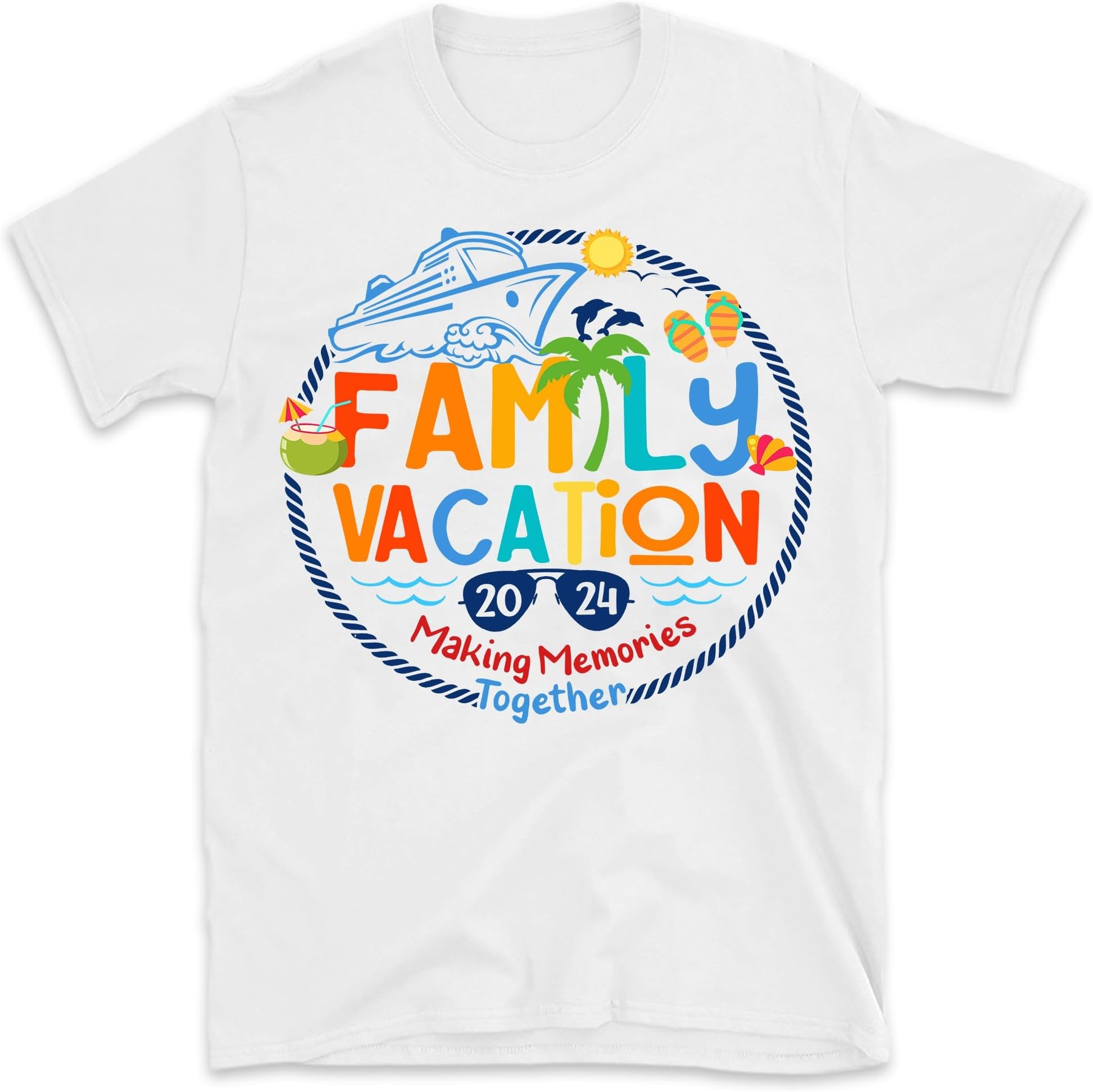 Family Vacation 2024 T-Shirt, Family Cruise Making Memories Together, Family Matching Shirt, Family Beach Trip Shirt, Family Vacation Shirts, Small