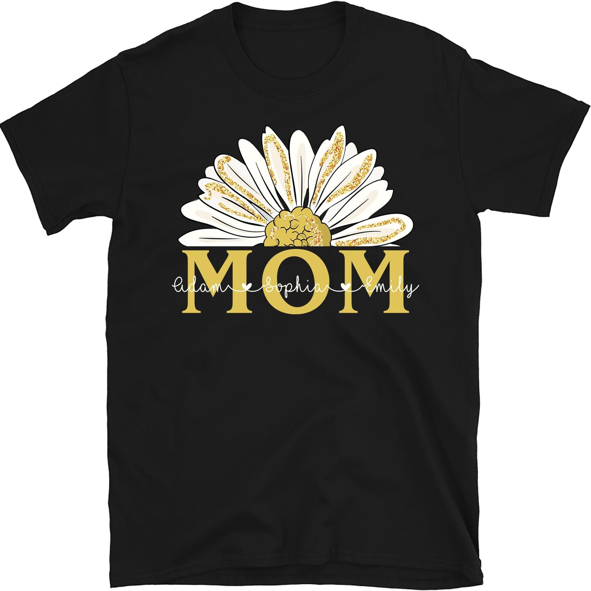 Personalized Grandma Daisy Shirt, Nana Daisy Shirt, Nana with Grandkids Daisy Flower Shirt, Personalized Grandma Shirt, Small