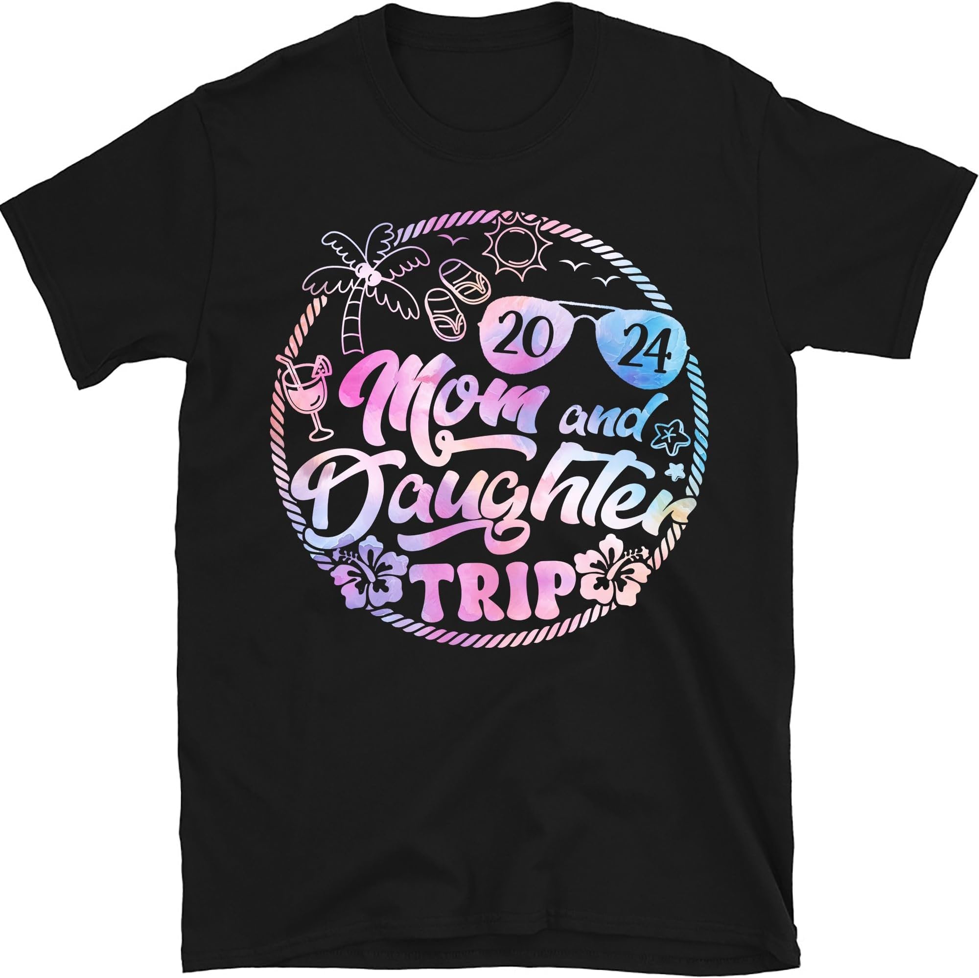 Mom and Daughter Trip 2024 Shirt, Cruise Trip Beach Summer Vacation Cruise Ship Shirt Gift for Mom