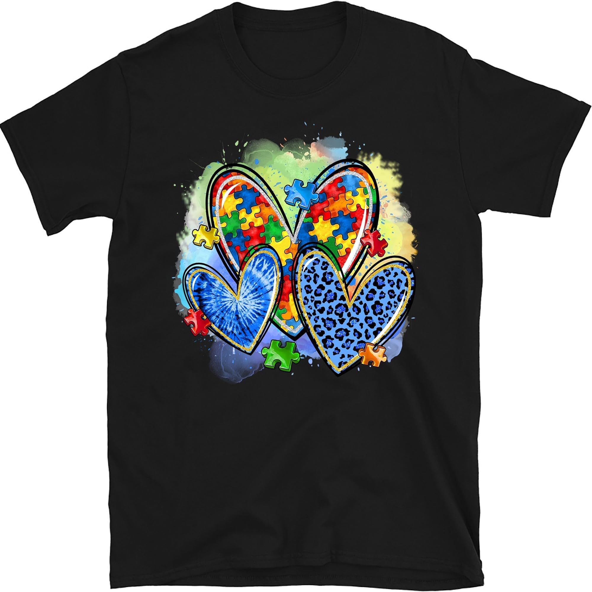 Autism Heart Puzzle Leopard Shirt, Autism Awareness Shirt, Autistic Shirt, National Autism Awareness Month Shirt