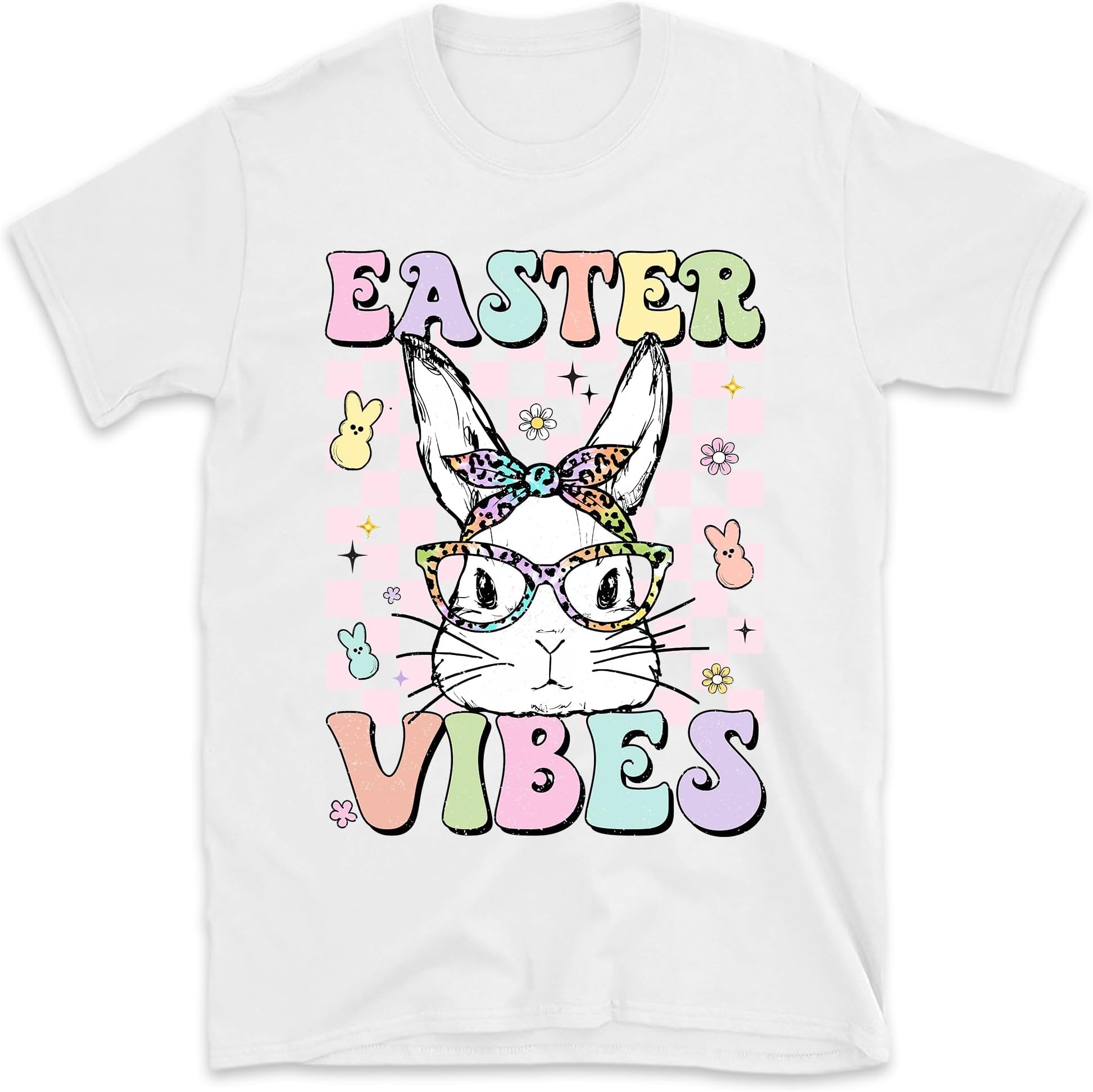 Cute Bunny Peep Easter Vibes Shirt, Groovy Easter Shirt, Retro Easter Shirt, Vintage Easter Shirt, Happy Easter Day Gift, Small