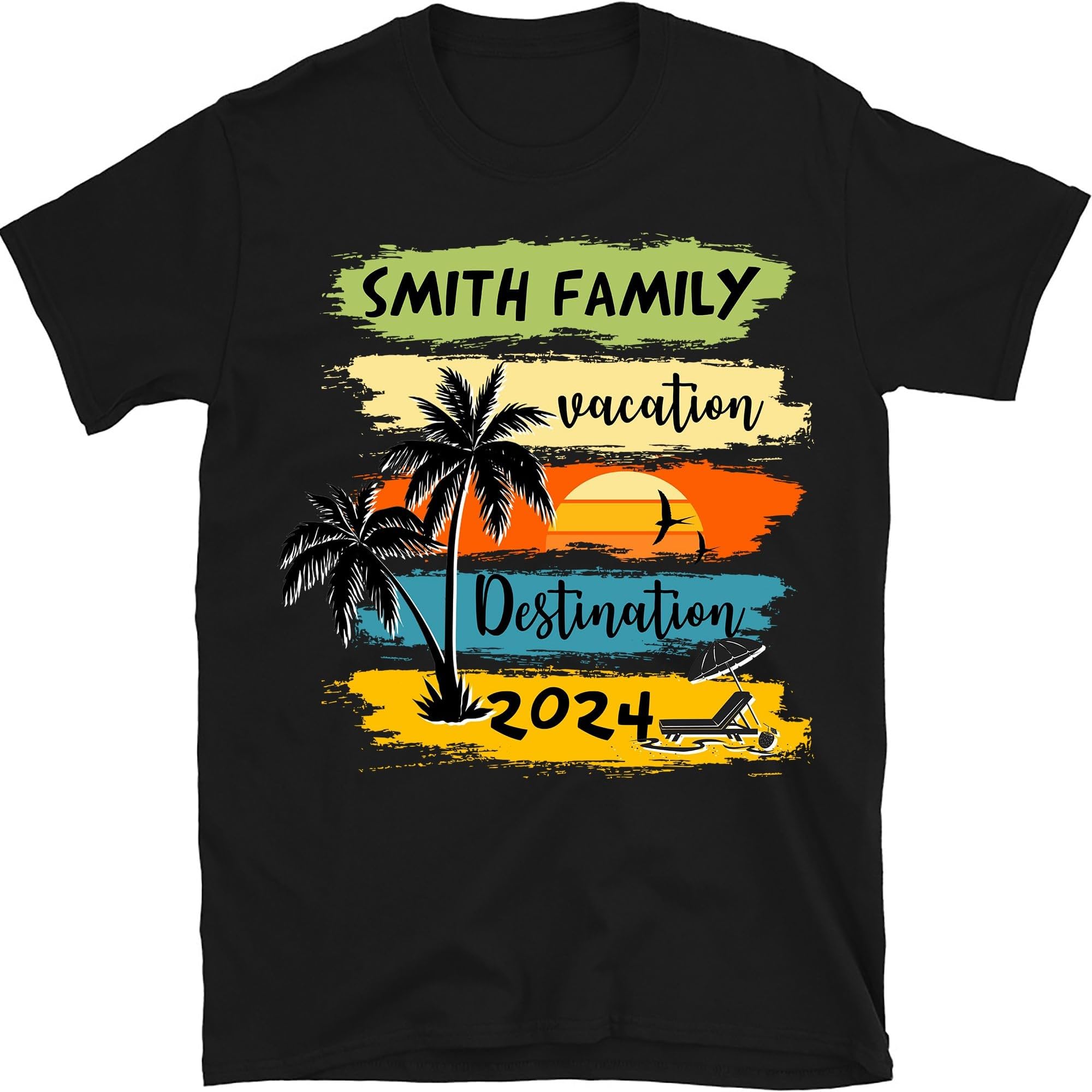 Family Vacation 2024 T-Shirt, Customize Family Vacation Shirt, Family Matching Shirt, Vacation 2024 Shirt, Funny Beach Shirt, Small