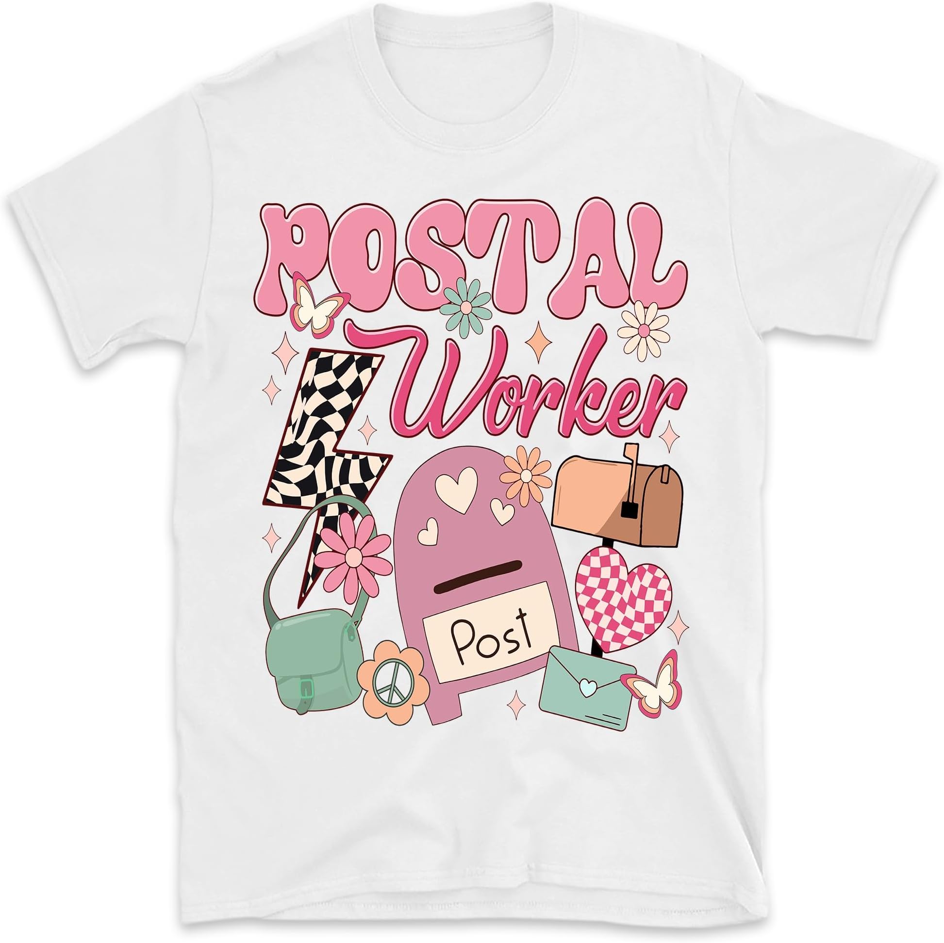 Retro Postal Worker Shirt, Cute Postal Worker Tee, Postal Life, Postal Service Tee, Mail Lady T-Shirt, Gift for Mail Carrier, Small