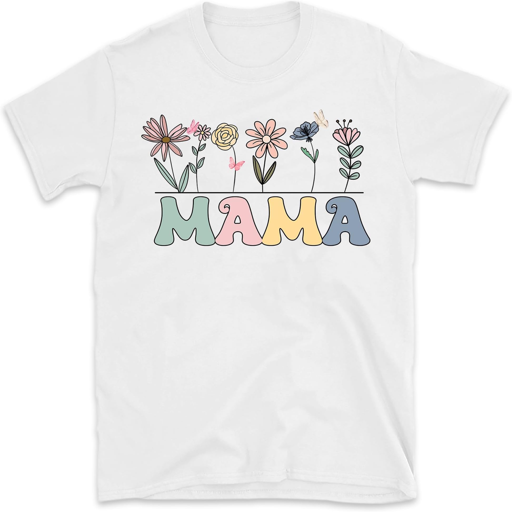 Floral Mama Shirt, Gift, Retro Wildflowers Mama TShirt, Groovy Flower shirt, Mama Groovy Sweatshirt, Small
