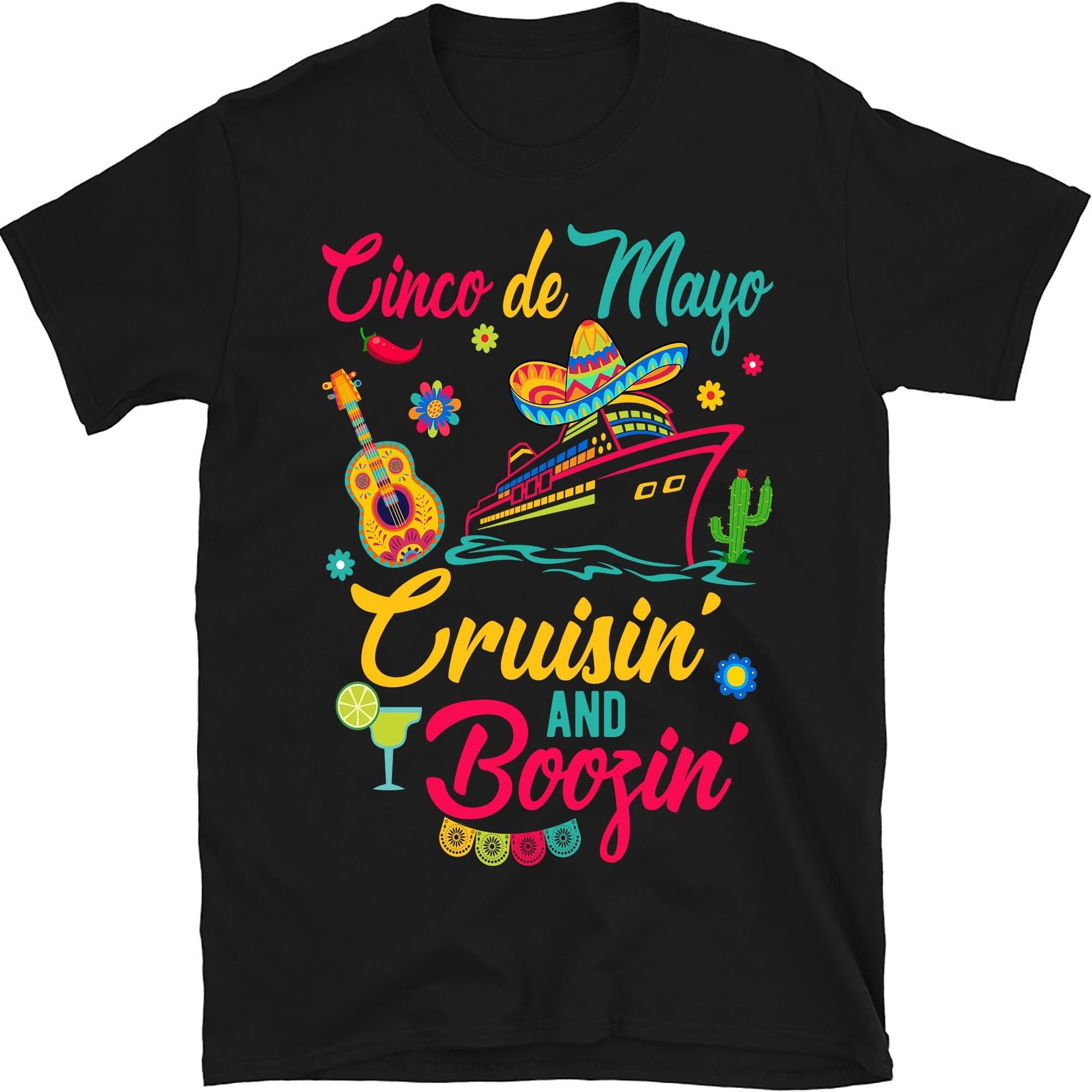 Cinco de Mayo Cruise Squad 2024 Shirt, Cinco de Mayo Cruising and Boozing Shirt, Fiesta Squad Shirt, Mexican Party Shirts, Small
