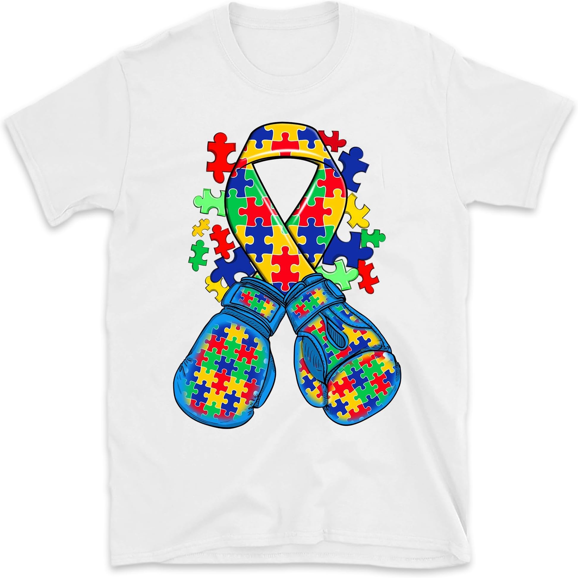 Funny Autism Boxing Gloves Autism Awareness Month, Small