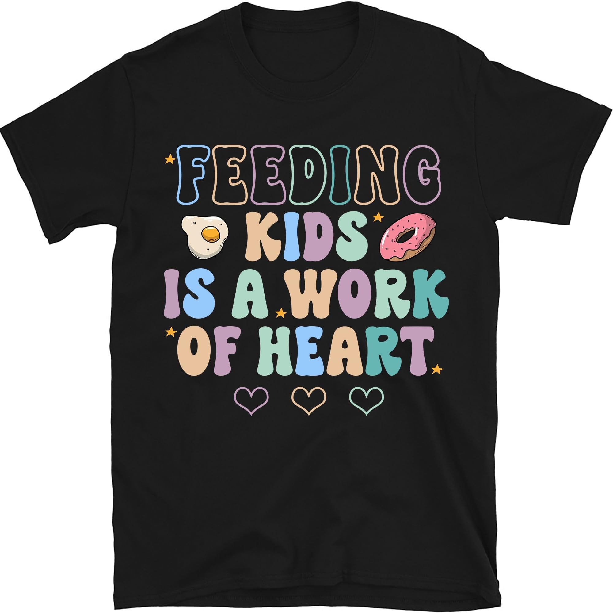 Feeding Kids is A Work of Heart Lunch Lady Shirt, Cafeteria Crew Shirt, Cute Lunch Lady Tee, Lunch Lady Gift, Lunch Squad