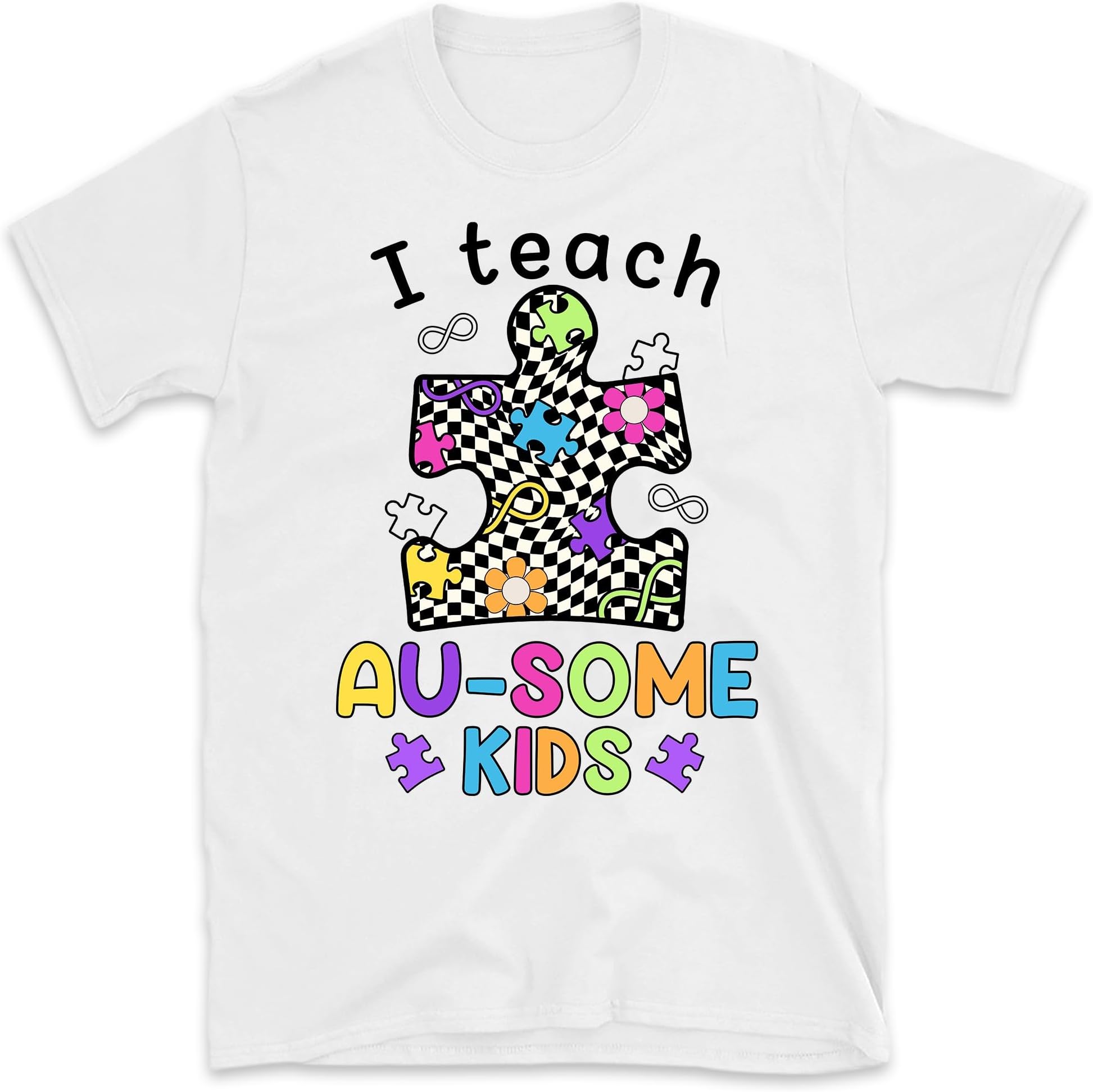 I Teach Ausome Kids Shirt, Autism Teacher Shirt, Autism Awareness Shirt, Autism Month Shirt, Special Education Teacher, Sped Squad Shirt, Small