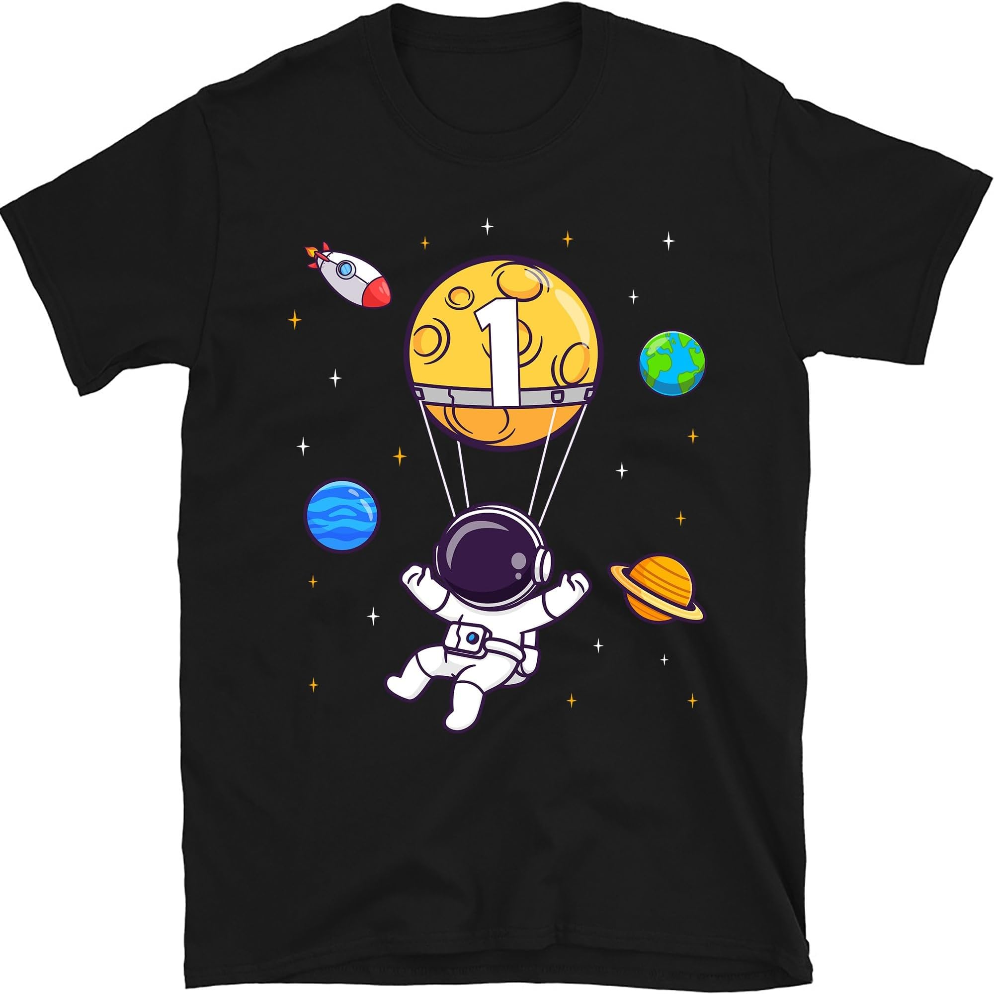 Astronaut Birthday Shirt, Outer Space Birthday Shirt, Space Theme Birthday Shirt, Toddler Kid Birthday Tee, Astronomy Theme Party, Small