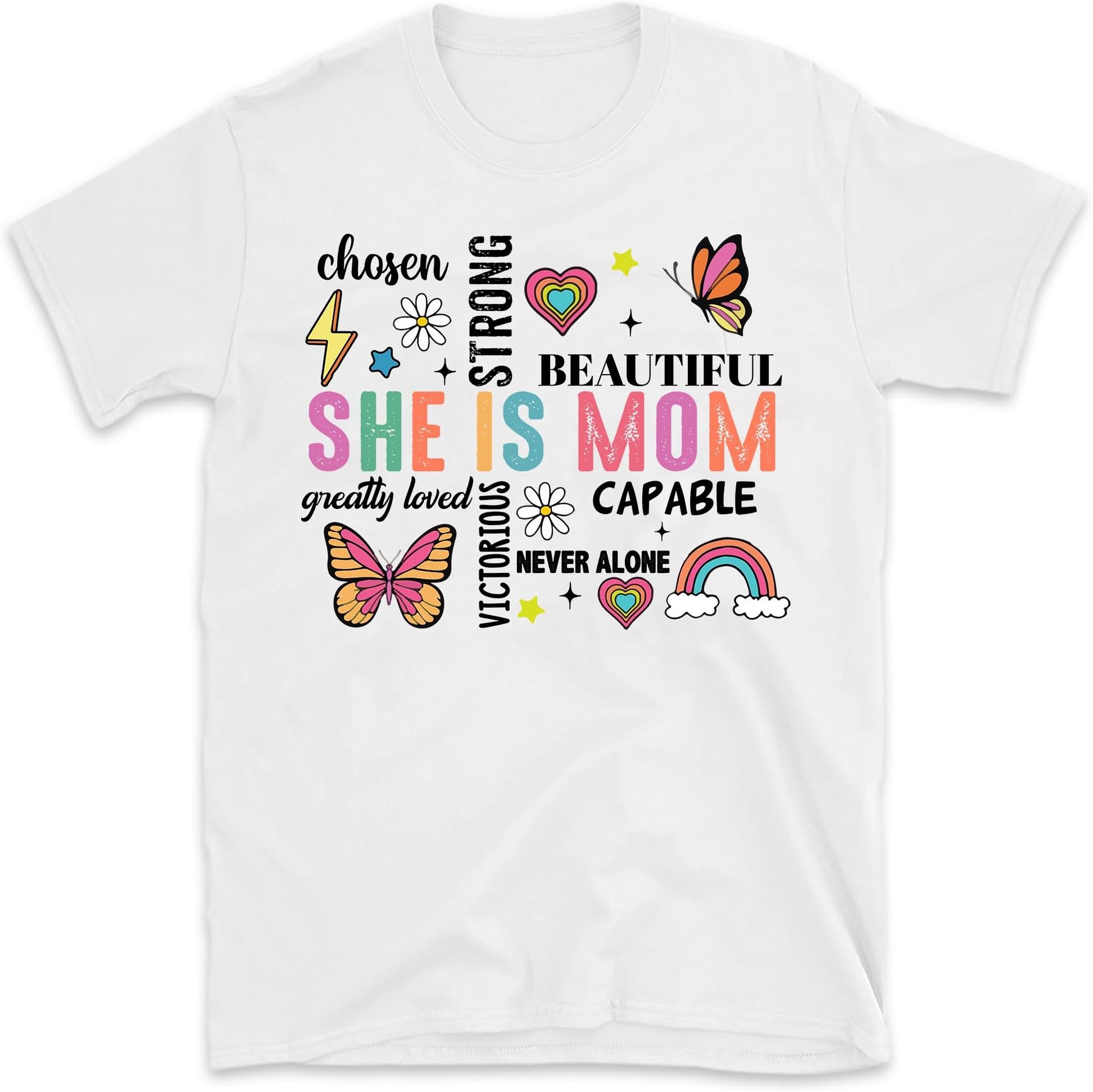 She is Mom Shirt, Christian Mom Shirt, Strong Mom Shirt, Blessed Mom Shirt, Bible Verse Shirt, Religious Mom Shirt