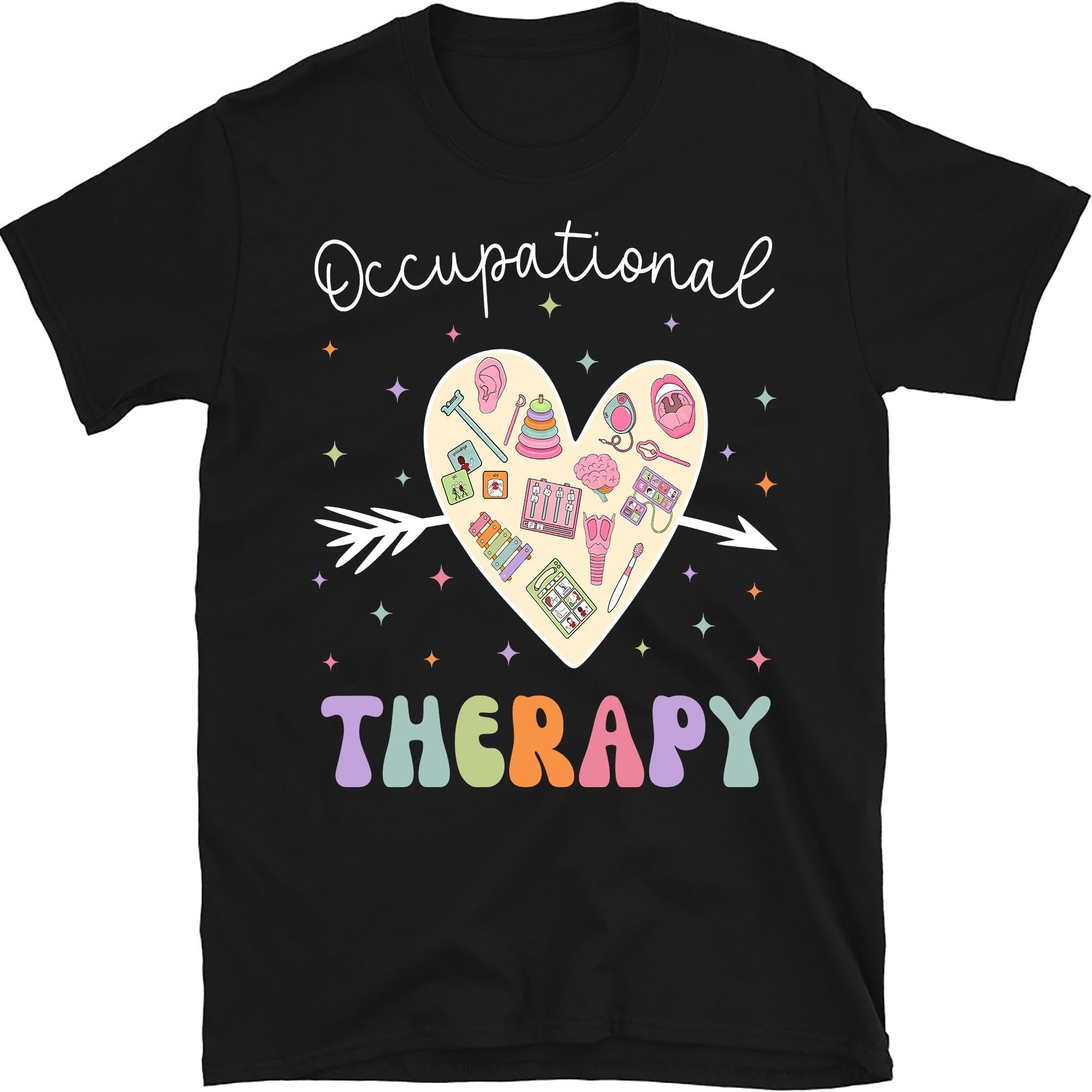 Occupational Therapy Heart Shirt, Retro Occupational Therapist Tee, OT Shirt, Healthcare Shirt, Gift for Therapist, Small