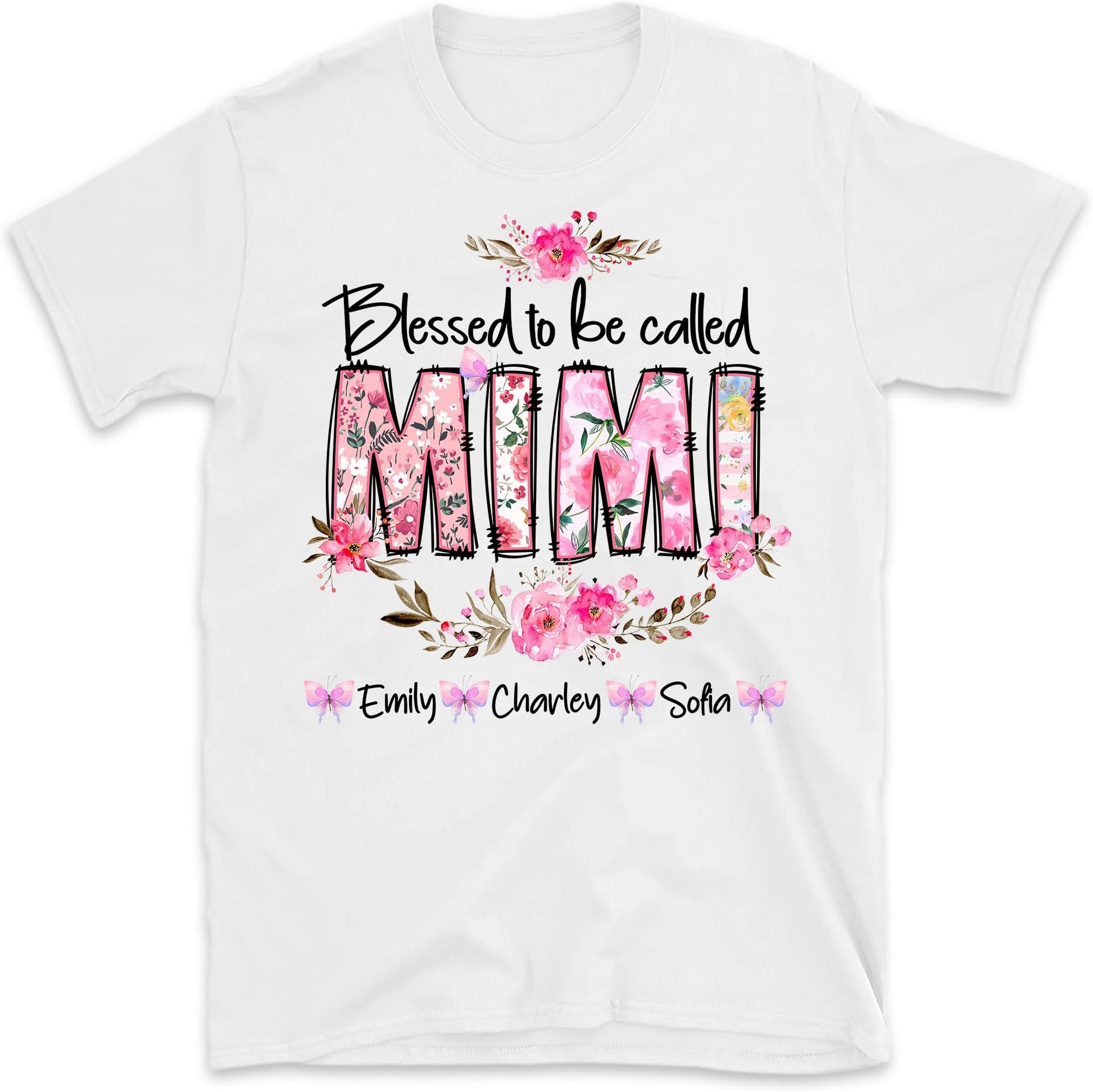 Blessed to Be Called Nana Shirt, Custom Nana Shirt, Personalized Nana Shirt, Mothers Day T-Shirt, Mimi Shirt, Nana T-Shirt, Small