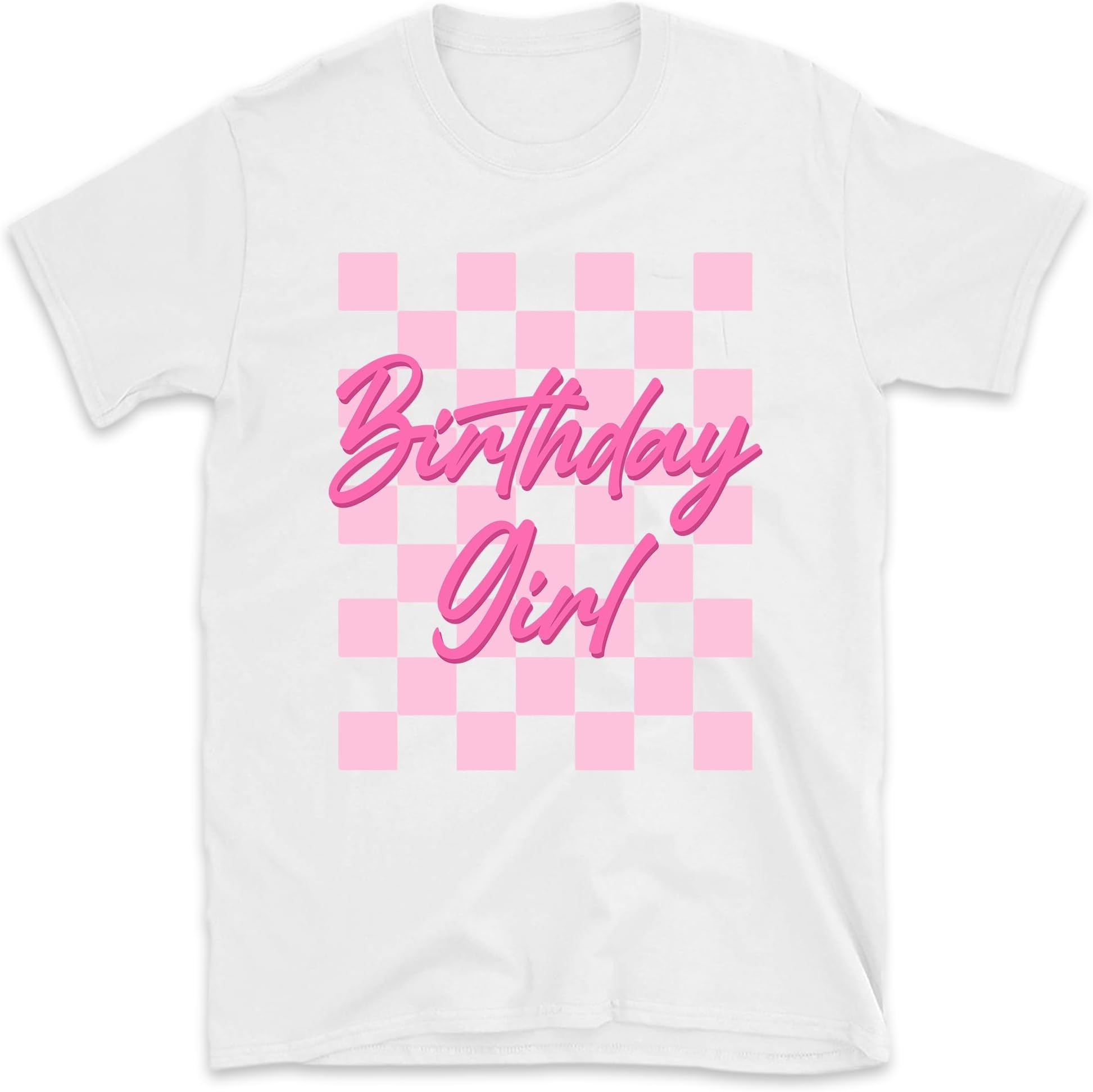 Birthday Girl Shirt, Retro Checkered Birthday Girl Shirt, Toddler Girl Birthday, Birthday Gift for Girls, Kids Natural Toddler Tee, Small