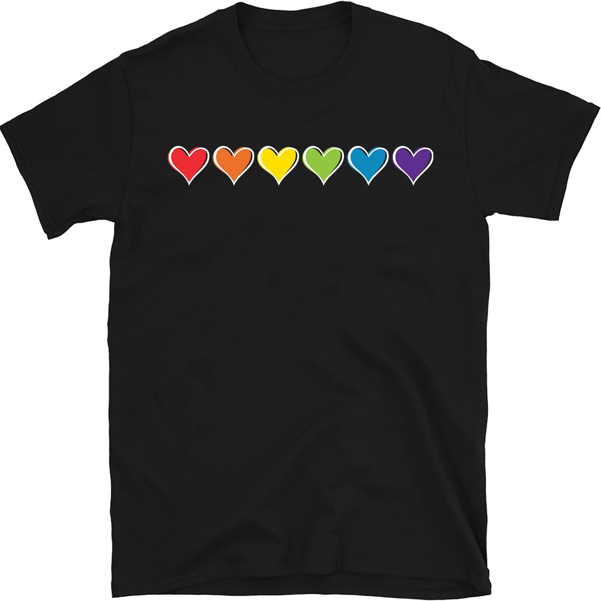 Rainbow Heart Shirt, Gay Pride Shirts, Rainbow Heart Shirt, Pride Rainbow Heart T Shirt, LGBT Tee, Gay Shirt, Small