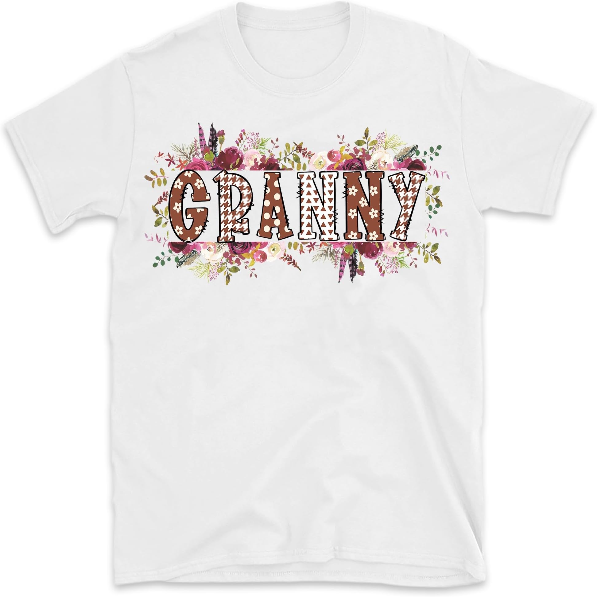 Granny Floral Shirt, Cute Granny Shirt, Granny Gift Shirt, Grandma Shirt, Cute Granny Flower Tee, Small