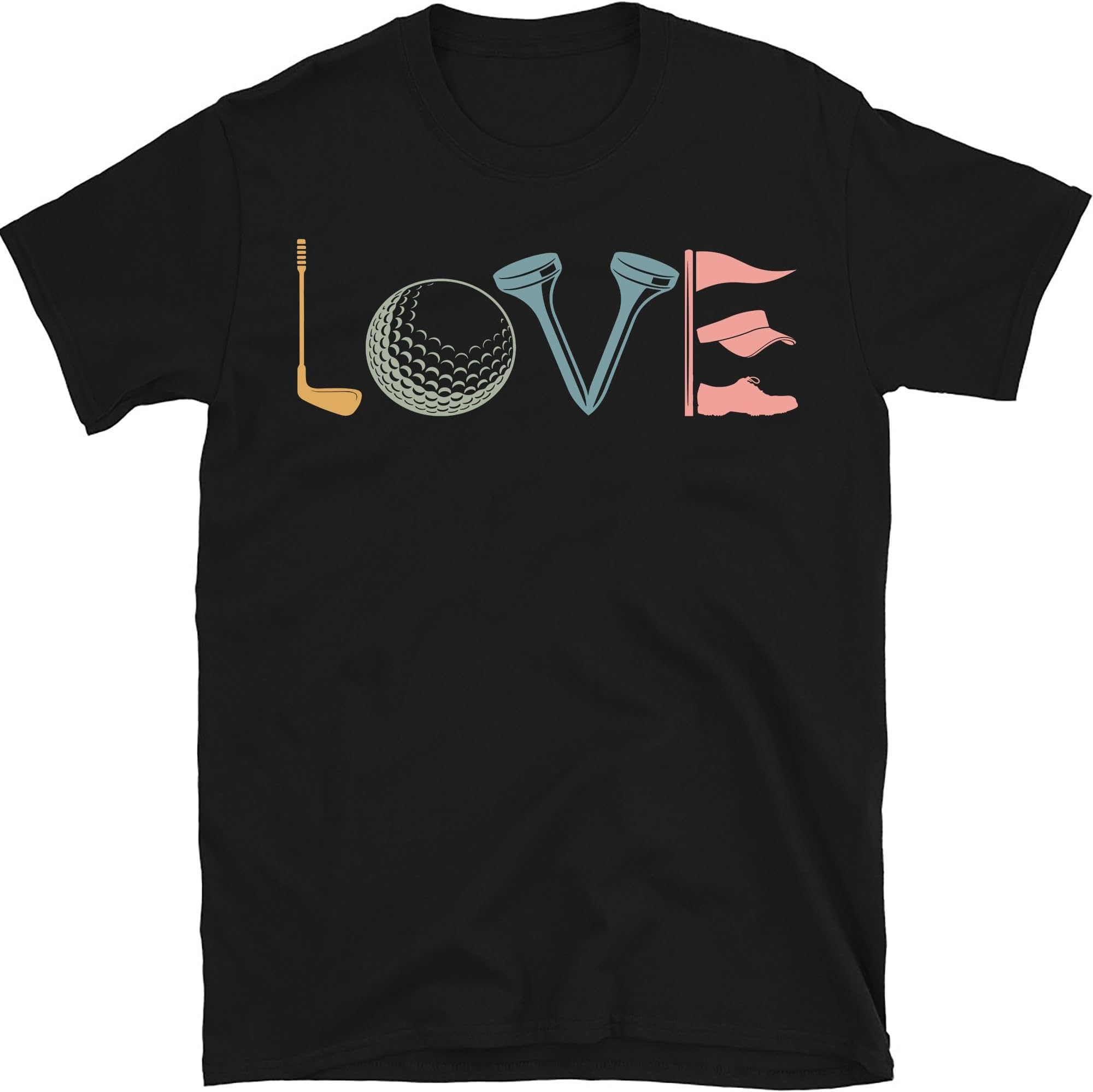 Love Golf Shirt, Retro Golf Shirt, Golf Lover Tee, Gift for Golfer, Golf Club Shirt, Golf Woman Shirt