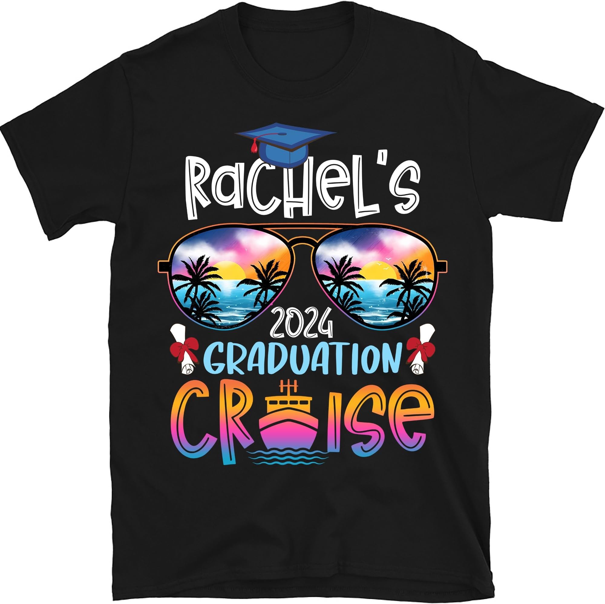 Graduation Family Cruise Crew Class of 2024 T-Shirts, Custom Family Graduation Cruise Crew Shirts, Senior 2024 Tee, Graduation Cruise Shirt, Small
