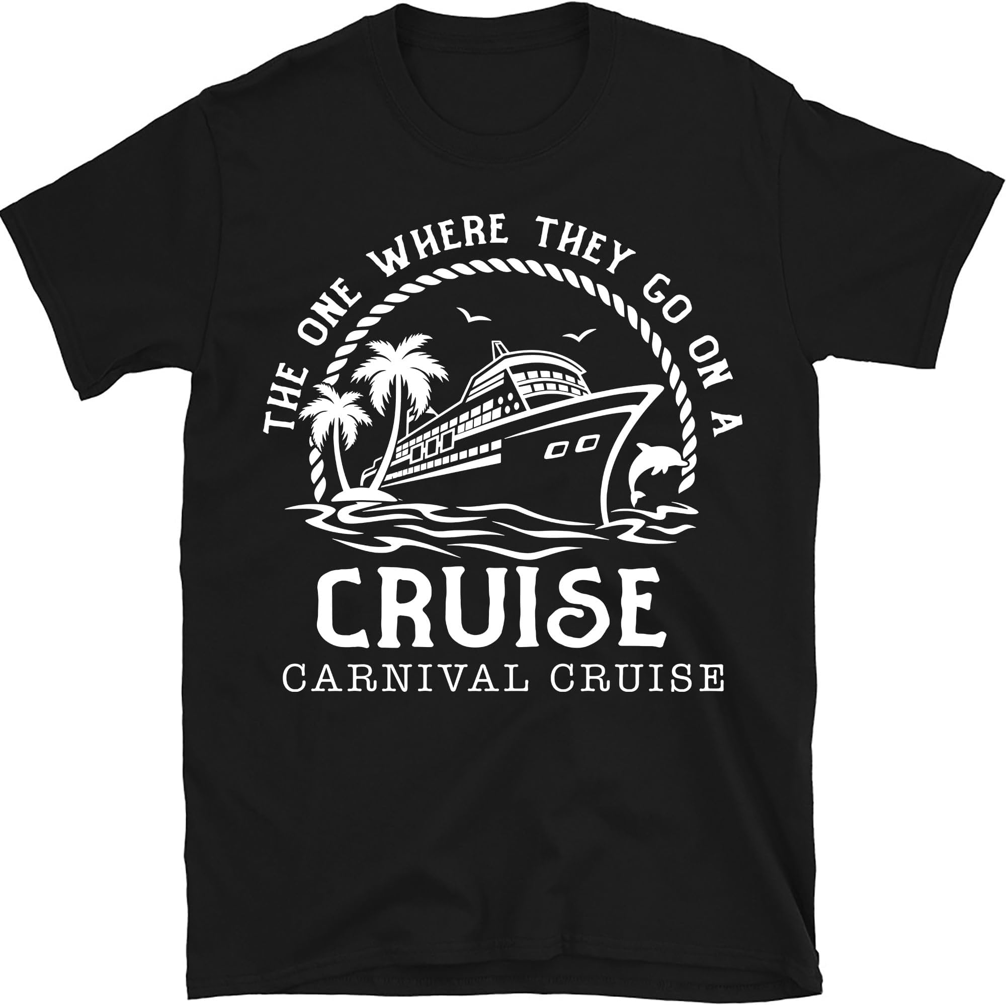 Custom Ship Name The One Where They Go On A Cruise Shirt, Custom Group Cruise Shirt, Matching Cruise Tees, Cruise Family Matching Shirt