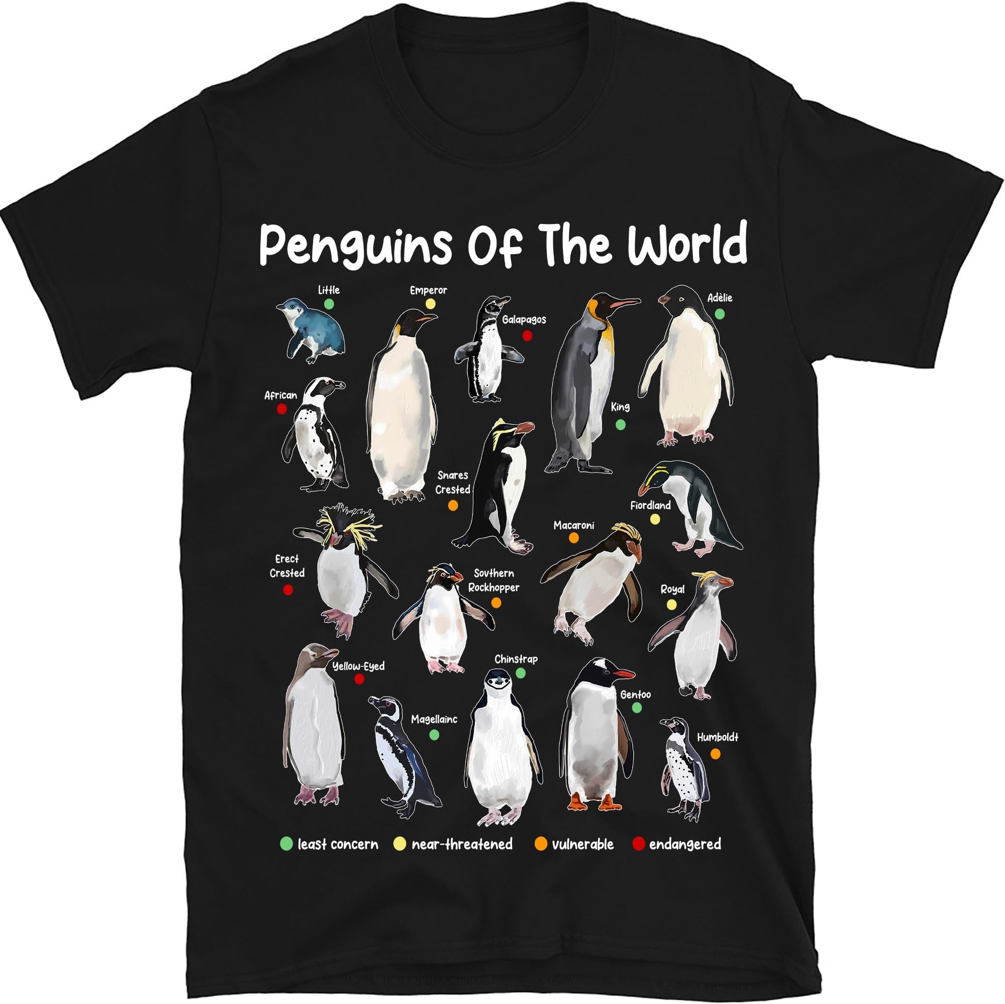 Penguins of The World Shirt, Cute Penguin Lover Shirt, Happy Penguin Awareness Day Shirt, Penguin Gift Shirt