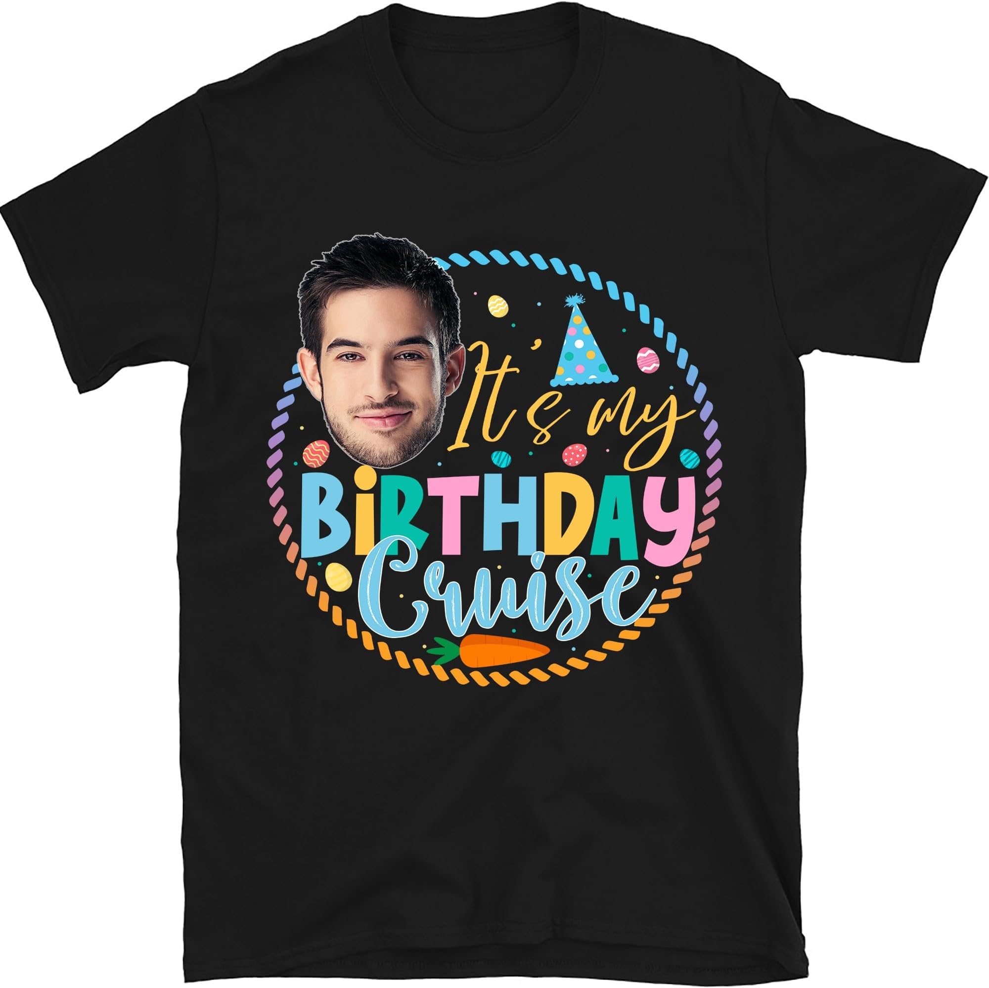Personalized Birthday Cruise Crew Shirt, Easter Birthday Cruise, Custom Birthday Photo Tees, Happy Easter Birthday, Birthday Party Gift, Small