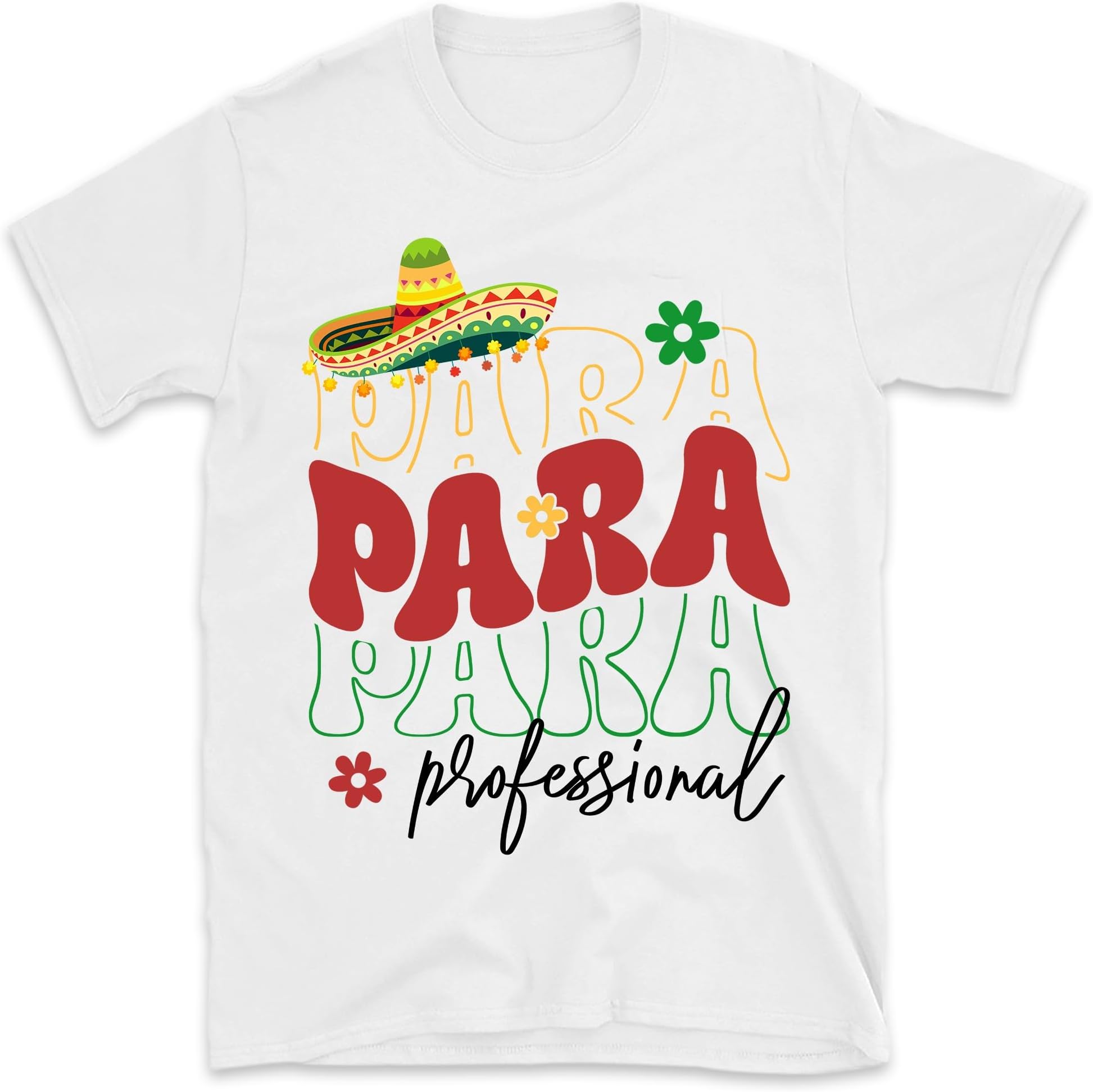 Retro Paraprofessional Fiesta Shirt, Cinco de Mayo Shirt for Paraprofessional, Retro para Tee, para Squad Shirt, para Gift for para