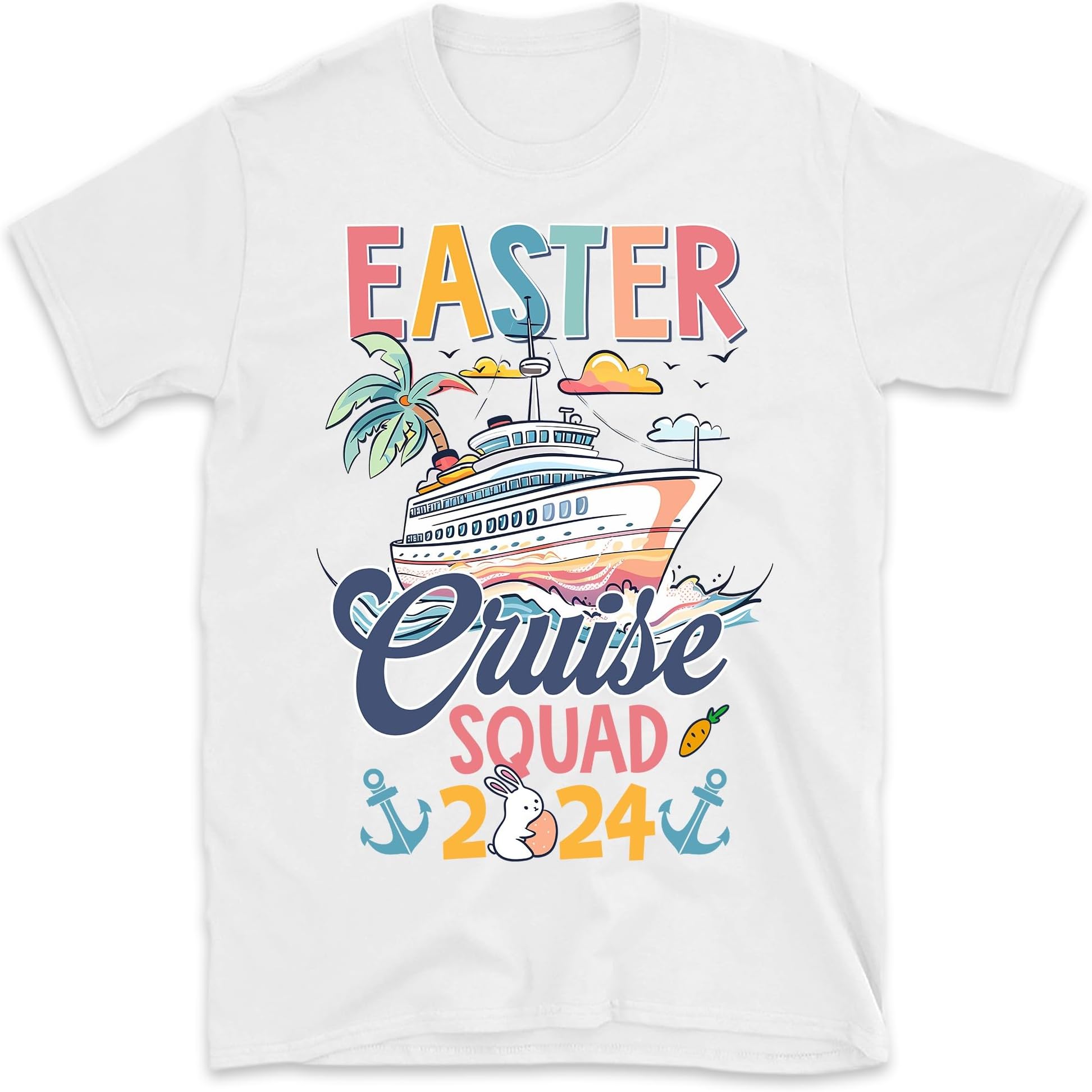 Easter Cruise 2024 Shirt, Easter Trip Shirt, Funny Easter Cruise Shirt, Bunny Shirt Family Cruise Easter 2024