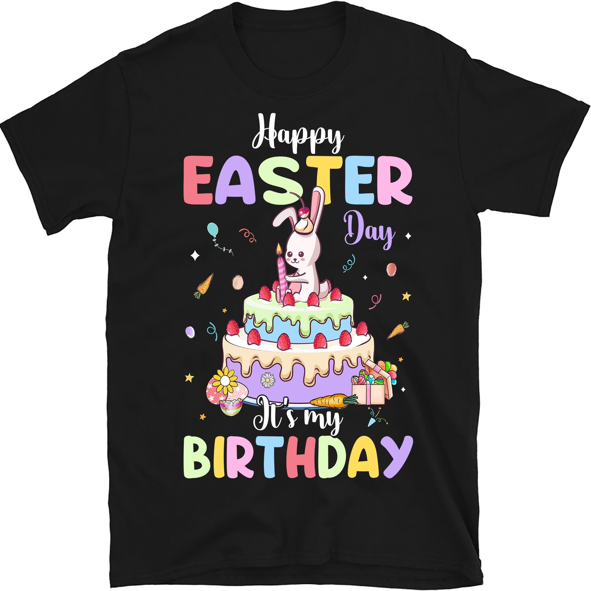 Happy Easter Day It's My Birthday Shirt, Easter Birthday Party Shirt, Bunny Easter Birthday Shirt, Happy Birthday Easter Gift