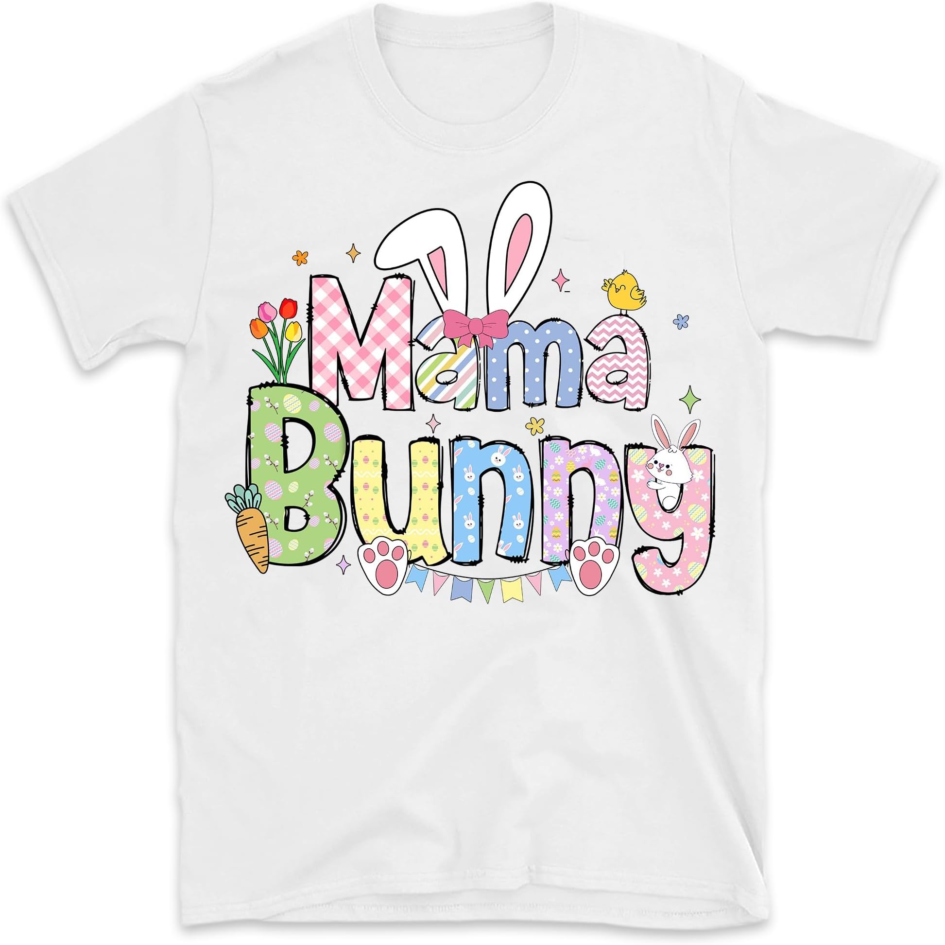 Custom Easter Day Mama Mini Matching Shirt, Bunny Mama Bunny Mini Shirts, Easter Gift for Mom & Baby, Easter Mom and Kid Matching Outfits