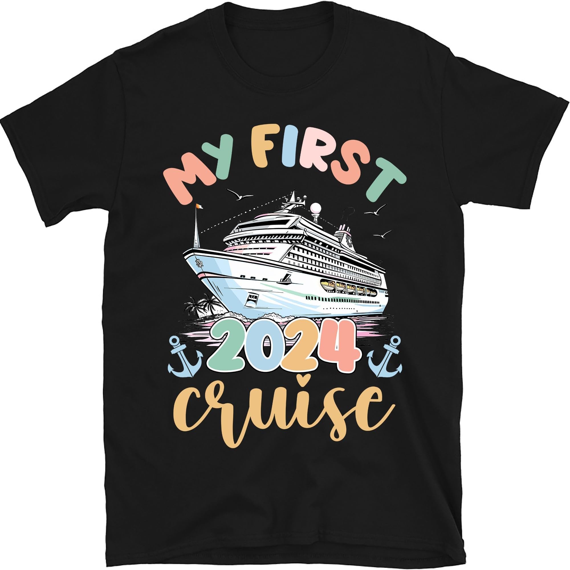 My First Cruise 2024 Shirt, Cruise 2024 Matching Shirts, Family Matching Cruise Shirts 2024, Let's Cruise Shirt, Small