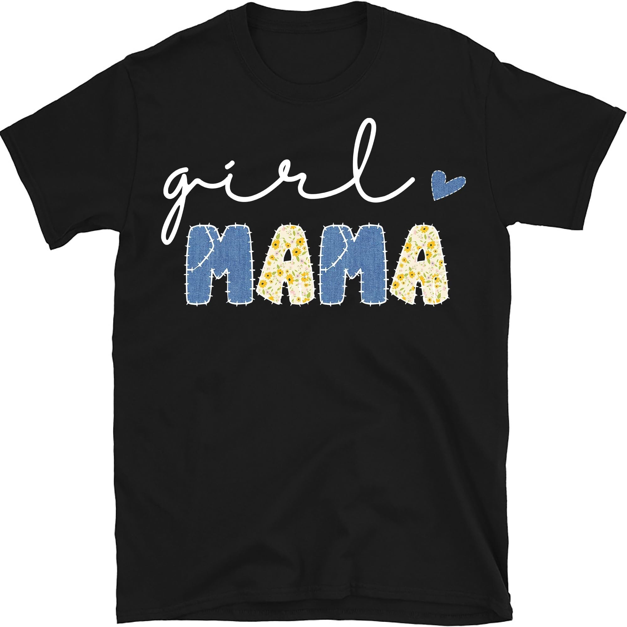 Girl Mama Floral Sweatshirt, Cute Girl Mom Crewneck Sweatshirt, Gift for Girls Mom, Girl Mom Shirt